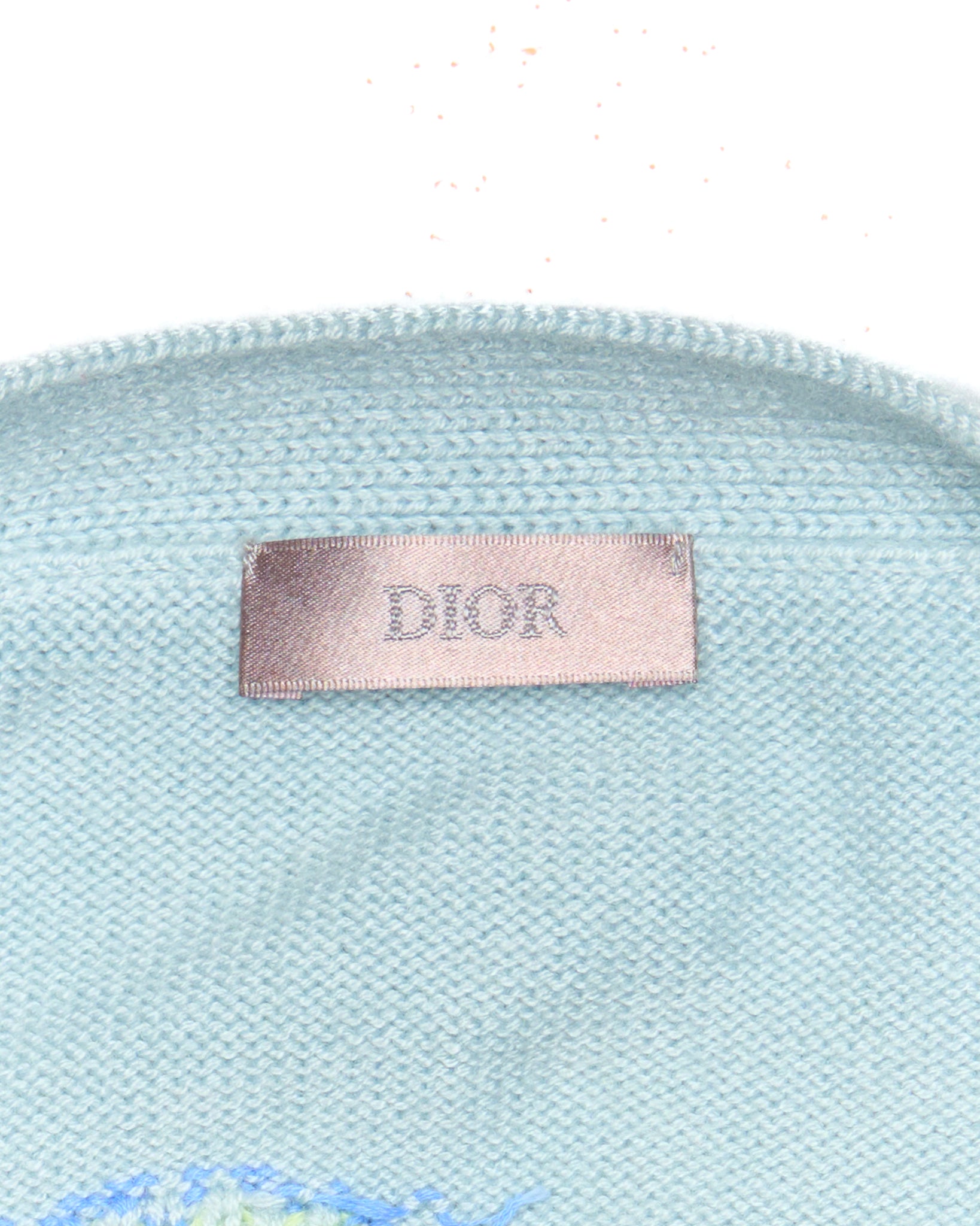 S/S20 Dior Men Alex Foxton Floral Knit Cardigan