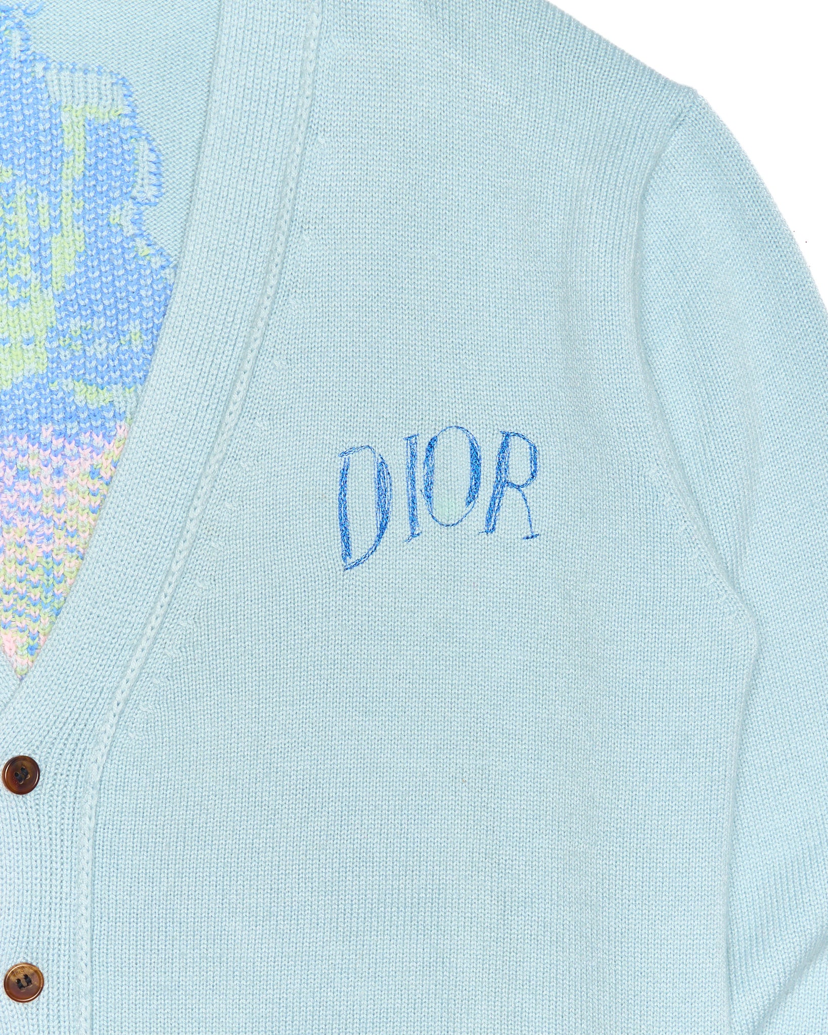 S/S20 Dior Men Alex Foxton Floral Knit Cardigan