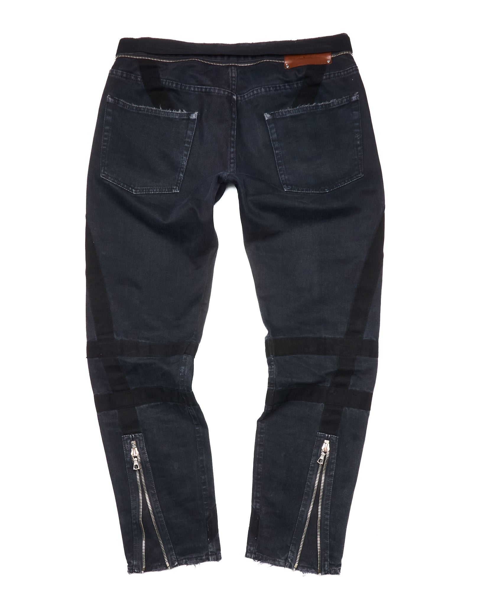 Dries Van Noten Bondage Zip Detail Denim