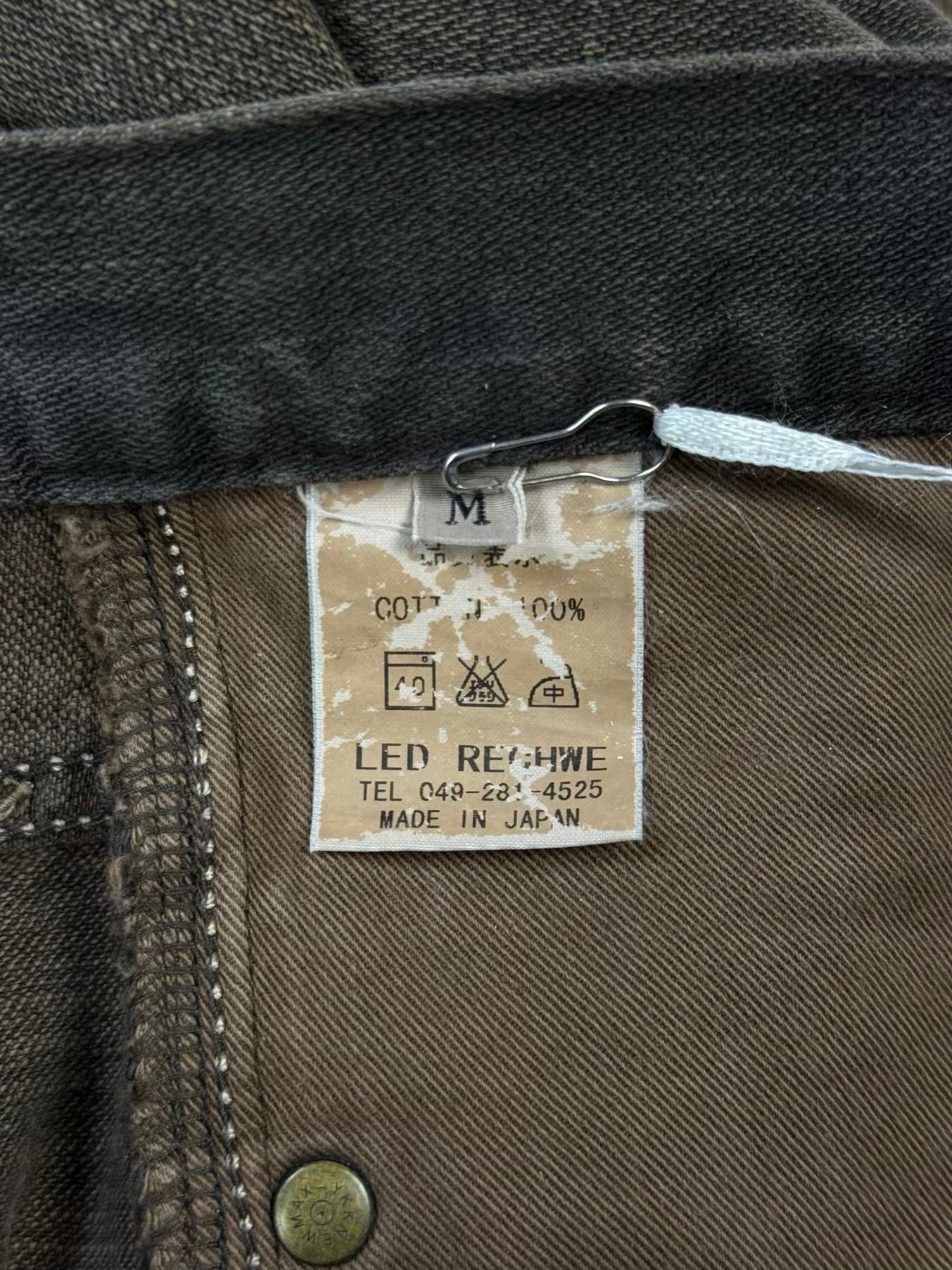 Early 00s LED RECHWE Corduroy ‘Sword’ Western Flare Denim