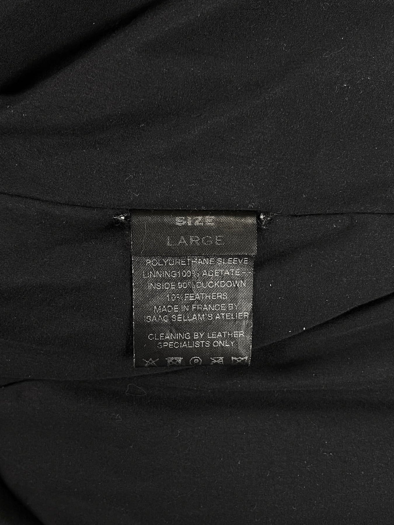 Isaac Sellam: “Experience” Padded Spine Leather Jacket