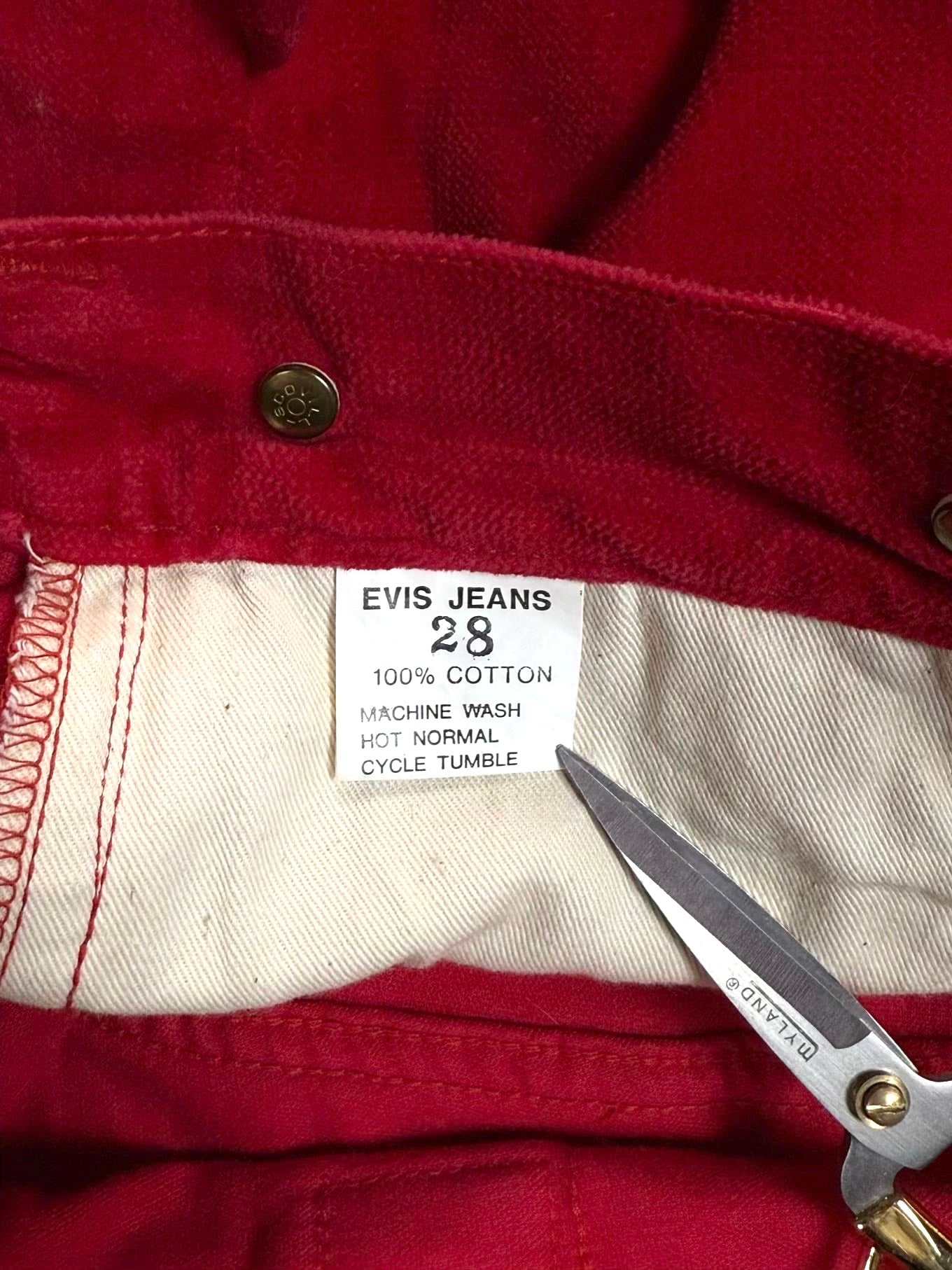Early 90s EVIS Velour Bondage Hand-Paint