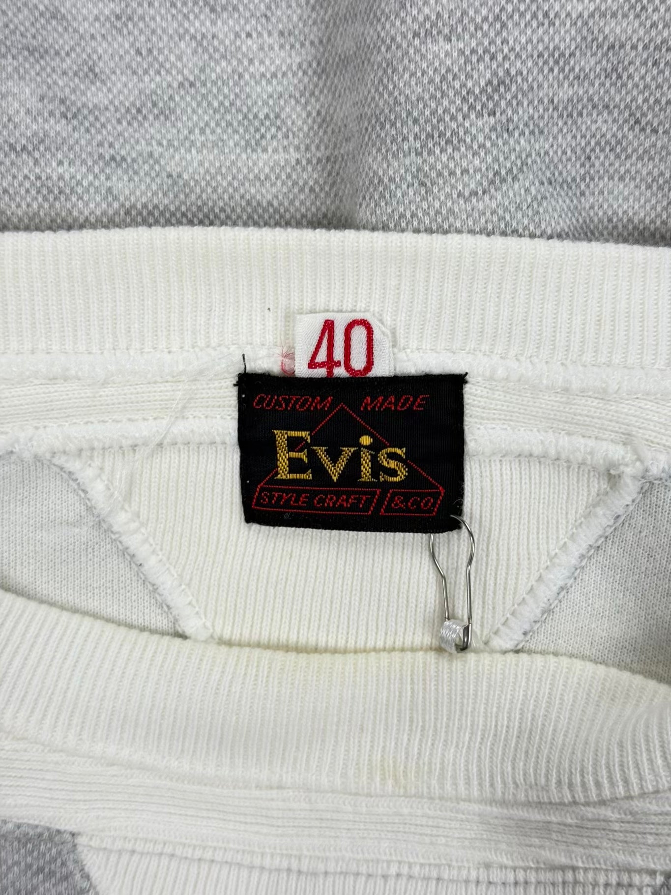 Early 90s EVIS DOWLUCK Two-Tone Crewneck