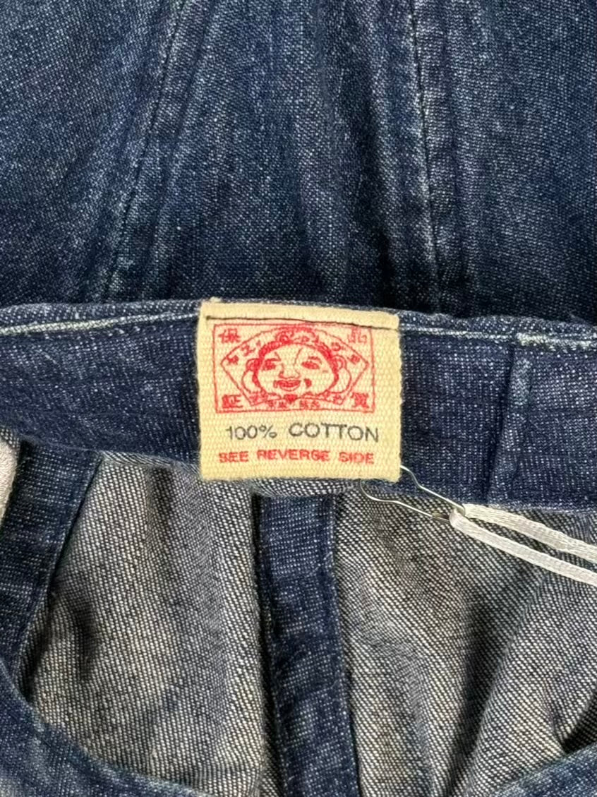90s EVIS Hand-Paint DOWLUCK Denim Cap