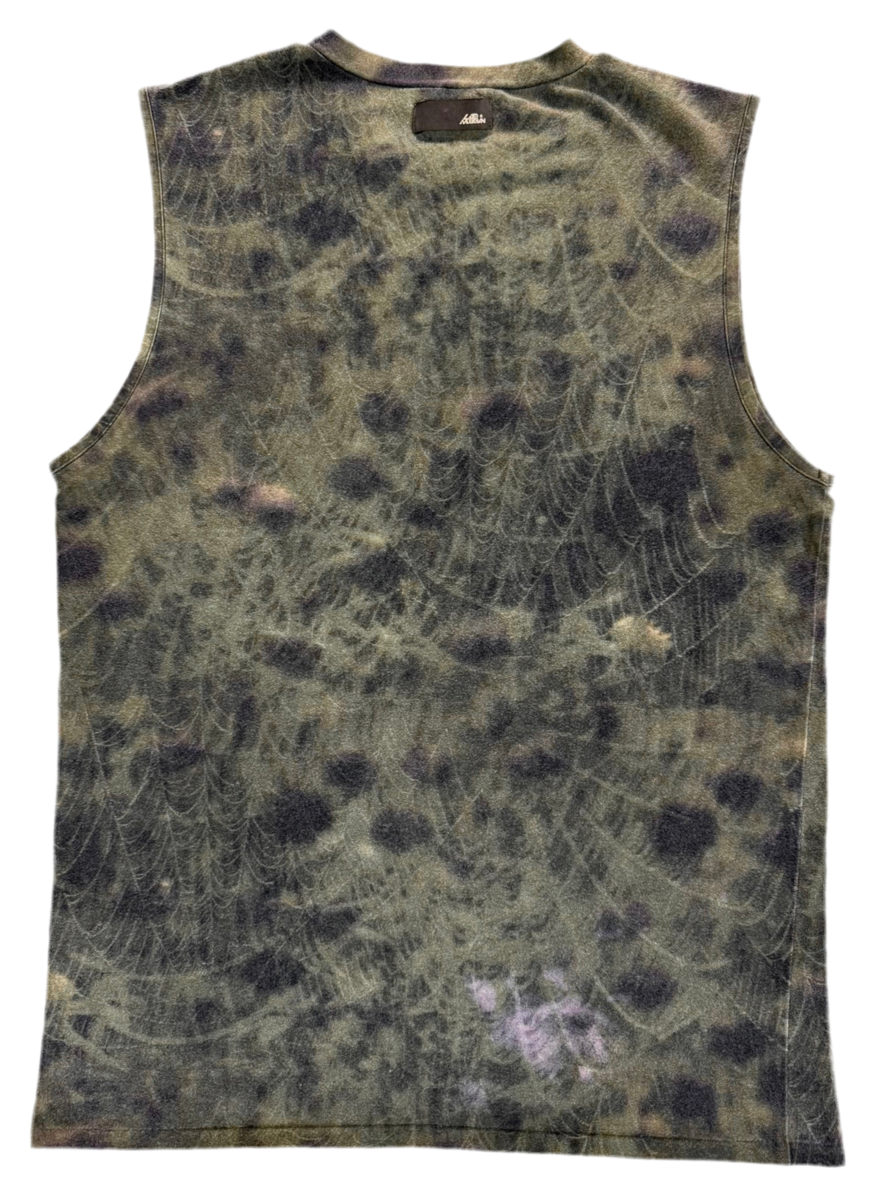 S/S99 Lad Musician Psychedelic Spider Web Tank Top