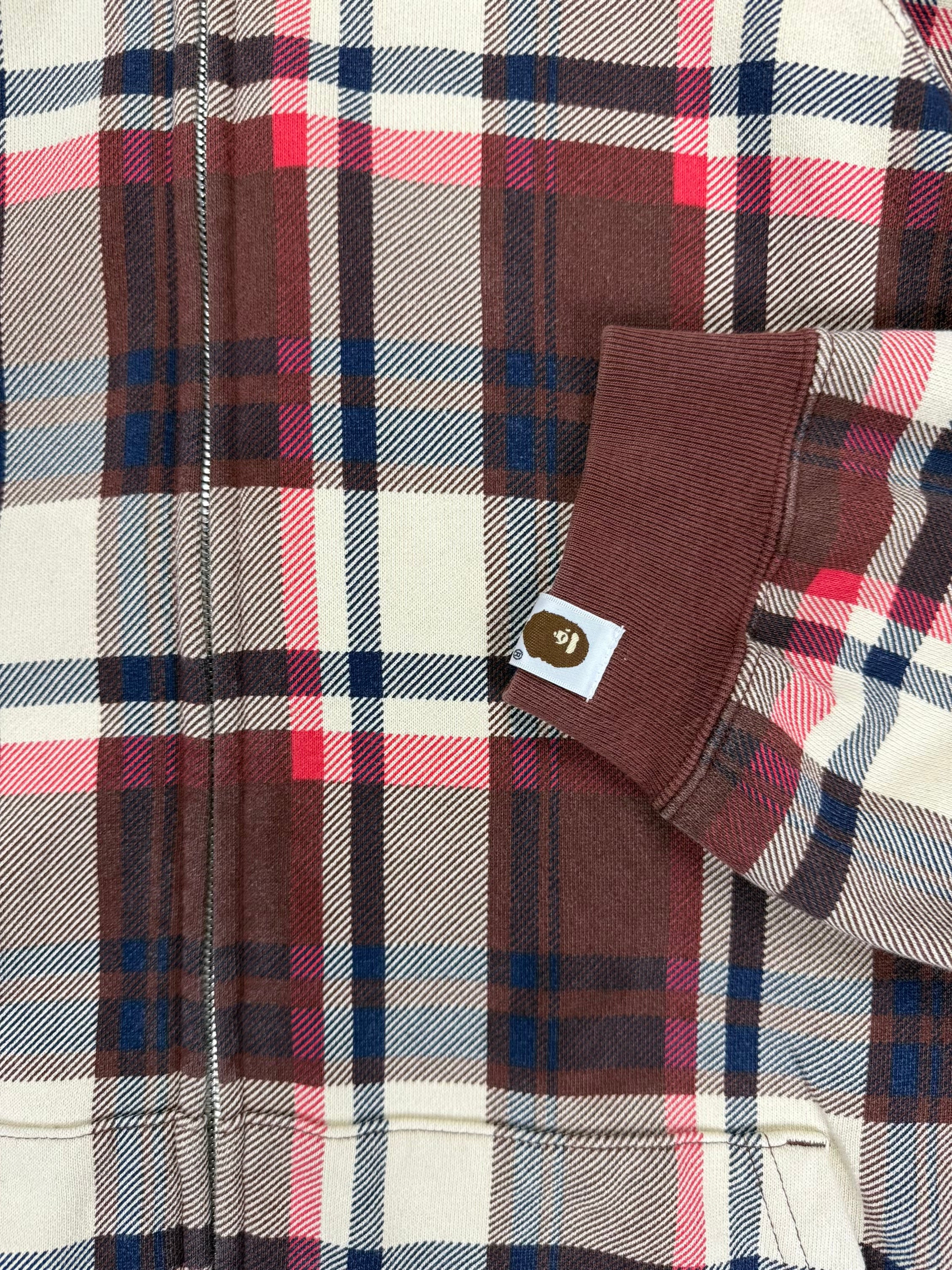‘05 APE Plaid Full-Zip Hoodie