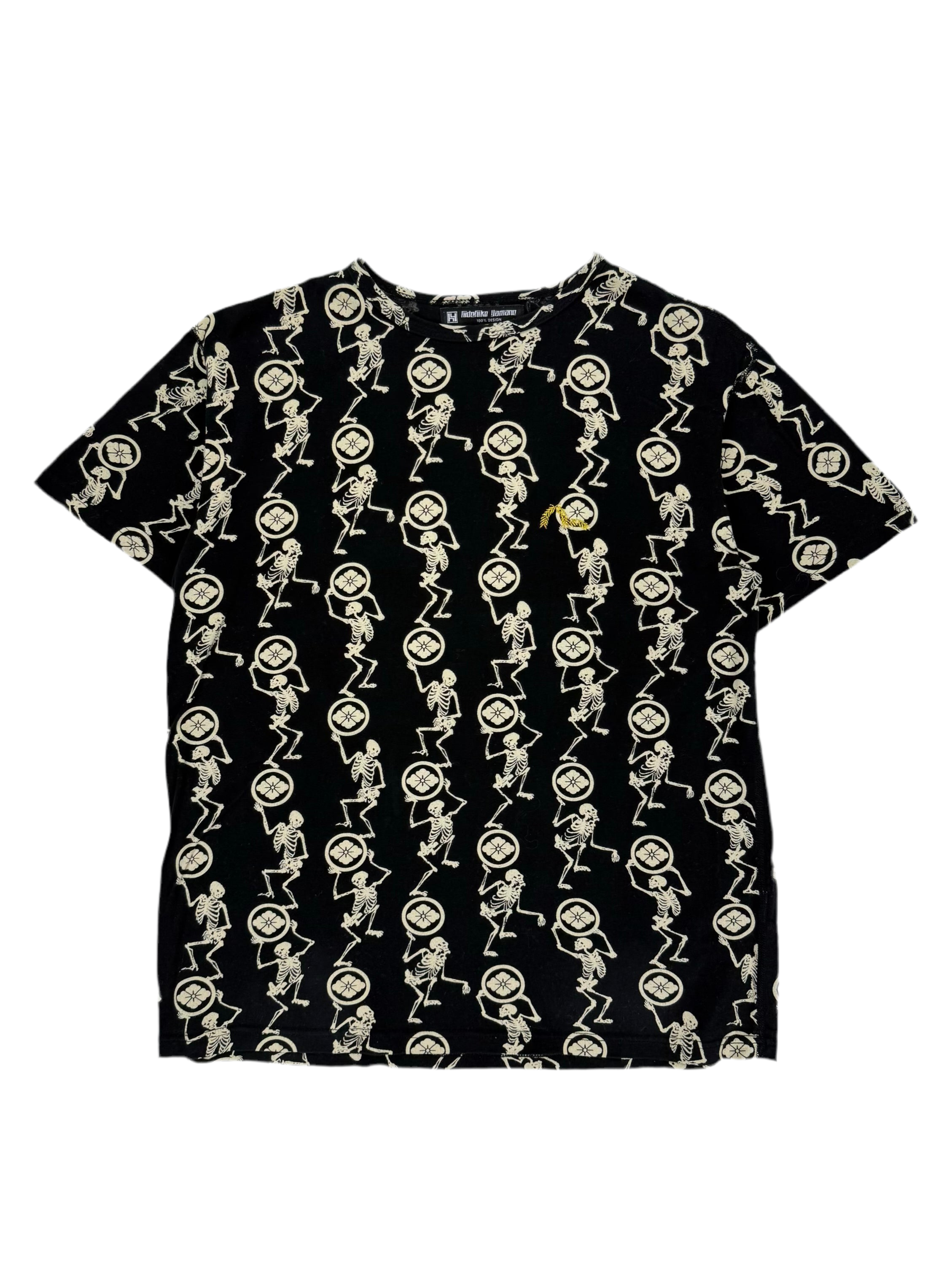 Early 00s EVISU Skeleton Print Tee