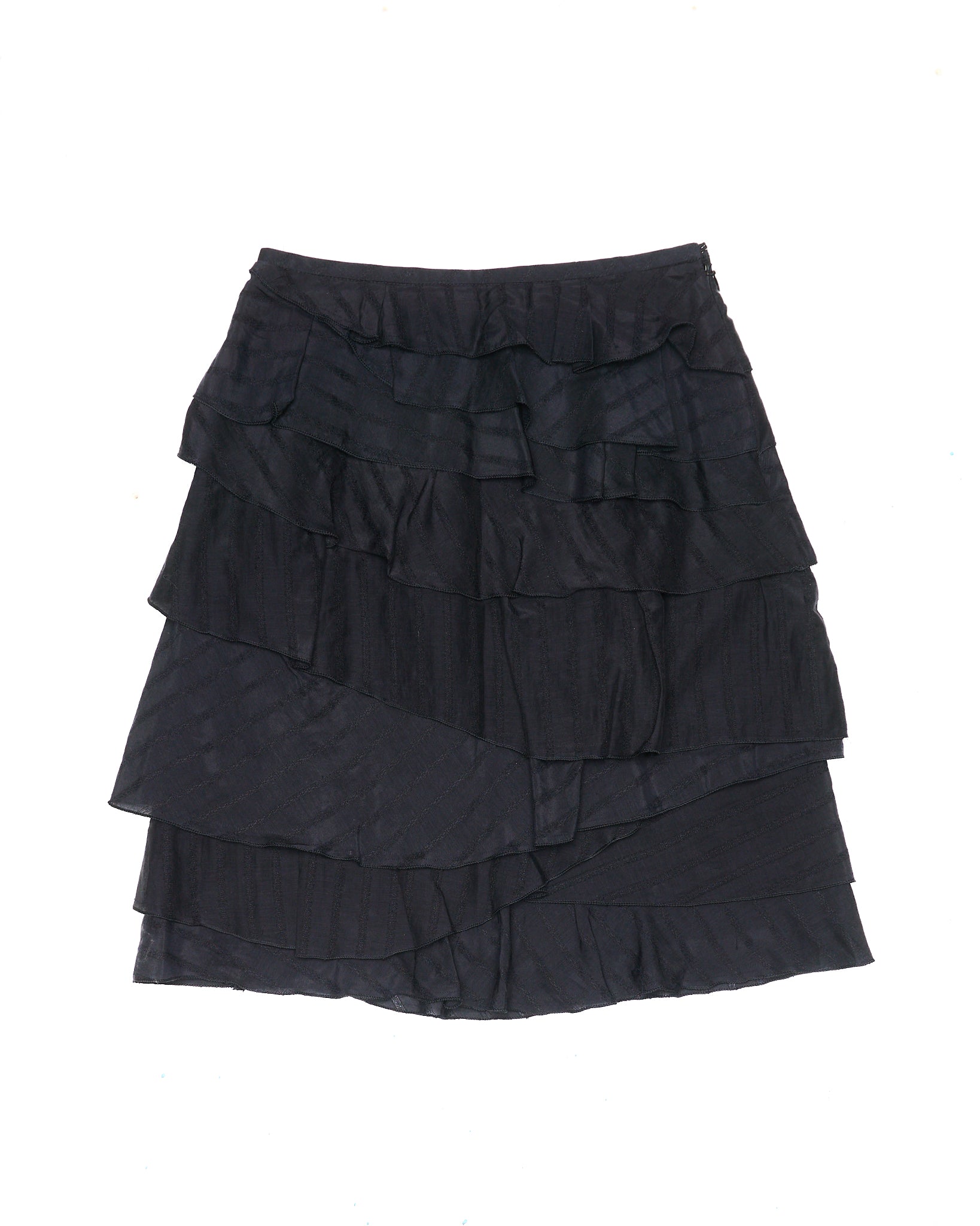 Early 2000s Atsuro Tayama Tiered Ruffle Mini Skirt