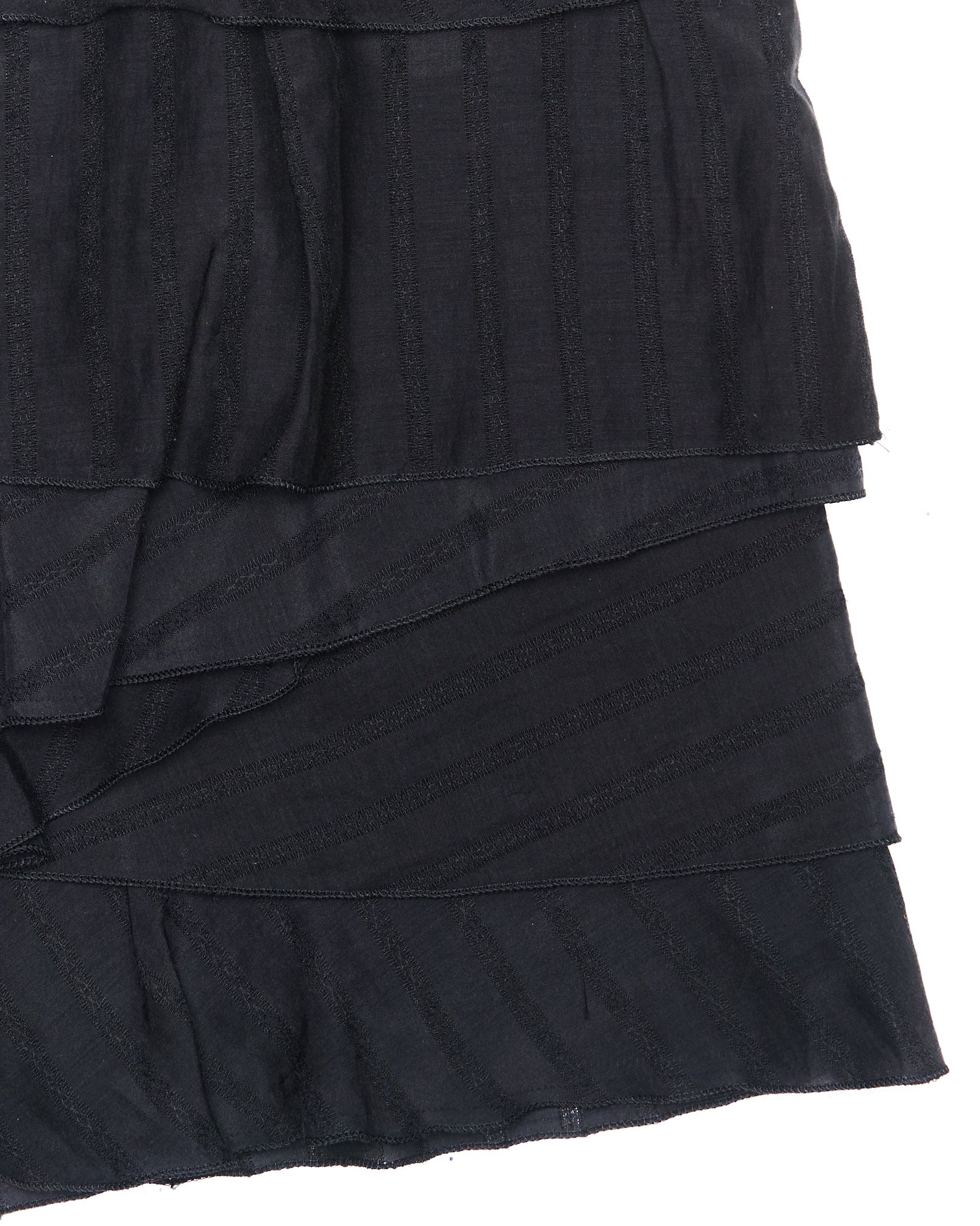 Early 2000s Atsuro Tayama Tiered Ruffle Mini Skirt