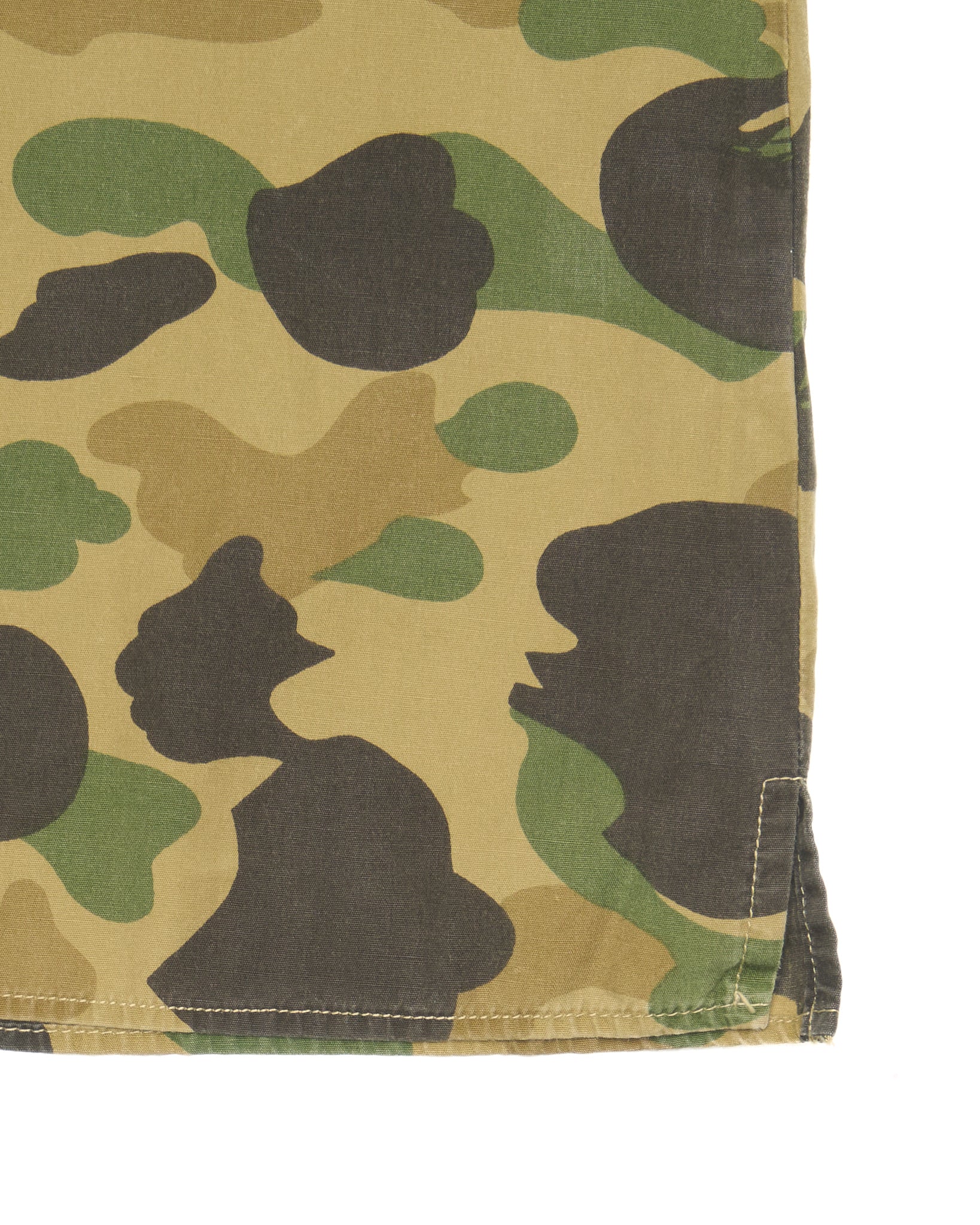 Early 00s BAPE Ape Camo Button Up Polo