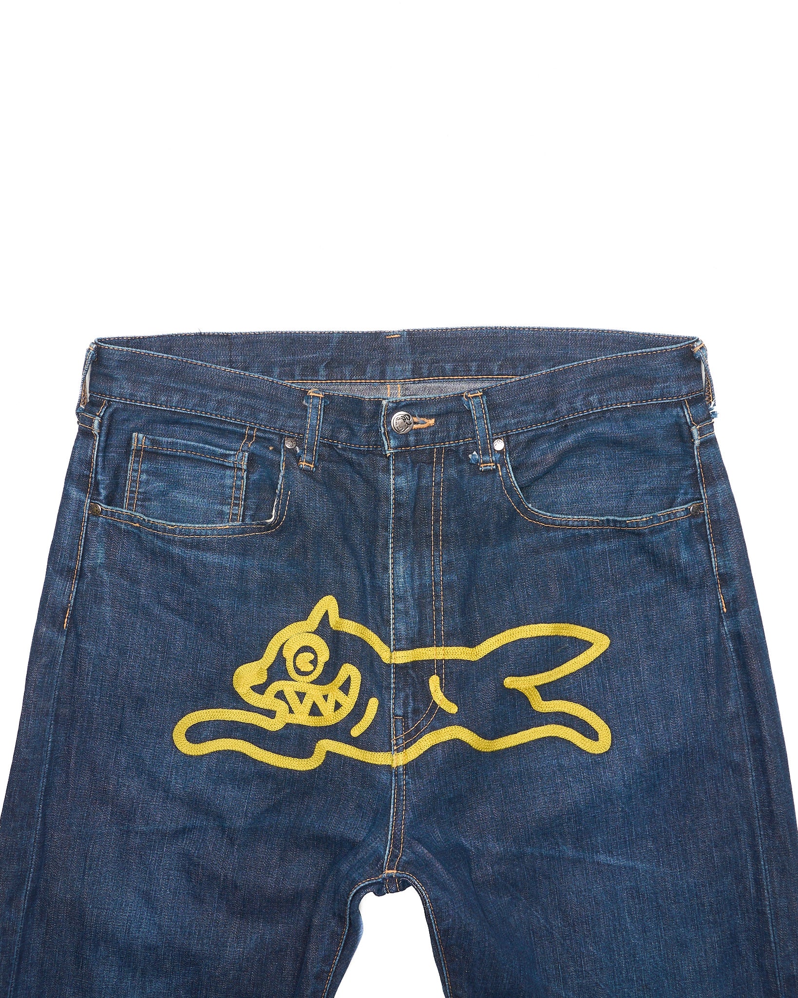 Early 00s Billionaire Boys Club Embroidered Running Dog Jeans