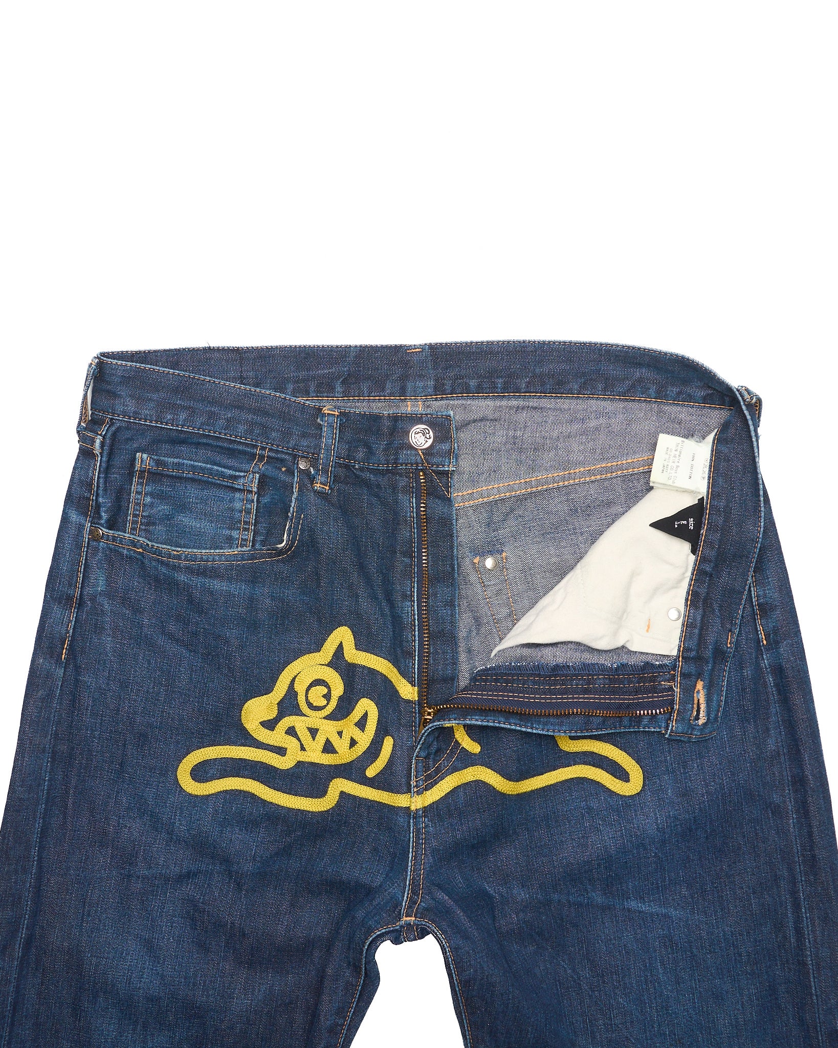 Early 00s Billionaire Boys Club Embroidered Running Dog Jeans