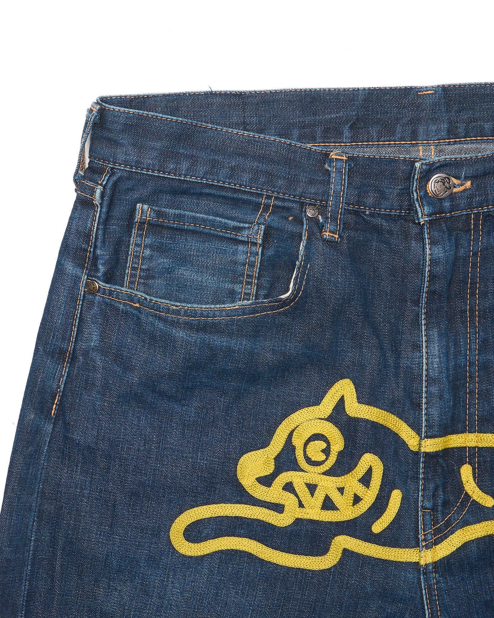 Early 00s Billionaire Boys Club Embroidered Running Dog Jeans