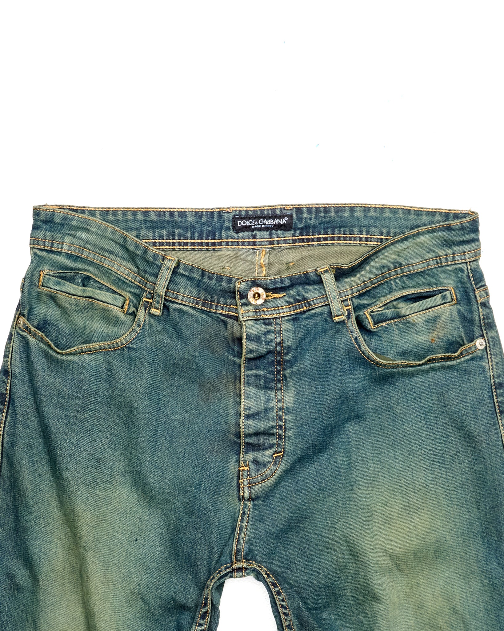 Early 00s Dolce & Gabbana Mud-Wash Jeans