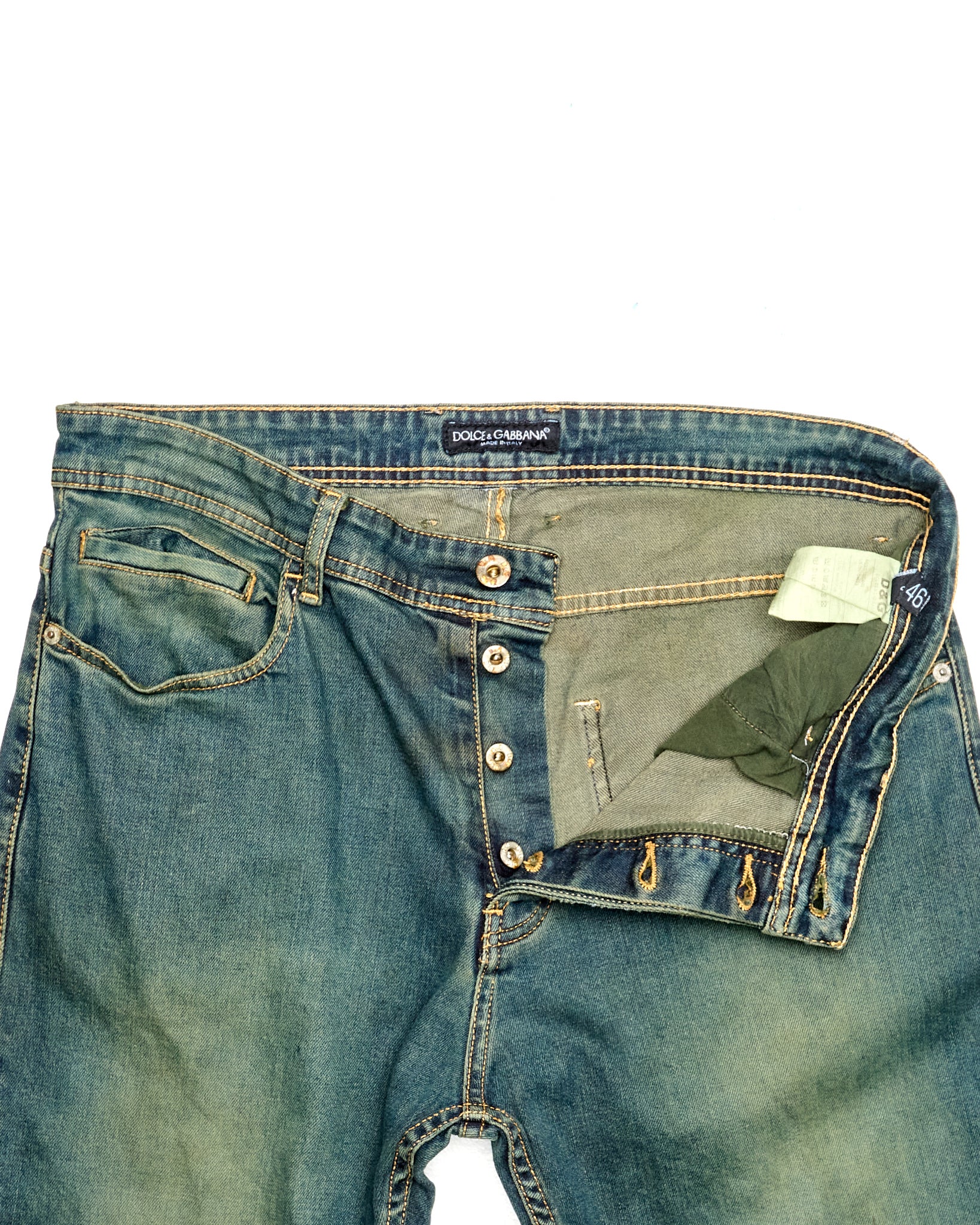 Early 00s Dolce & Gabbana Mud-Wash Jeans