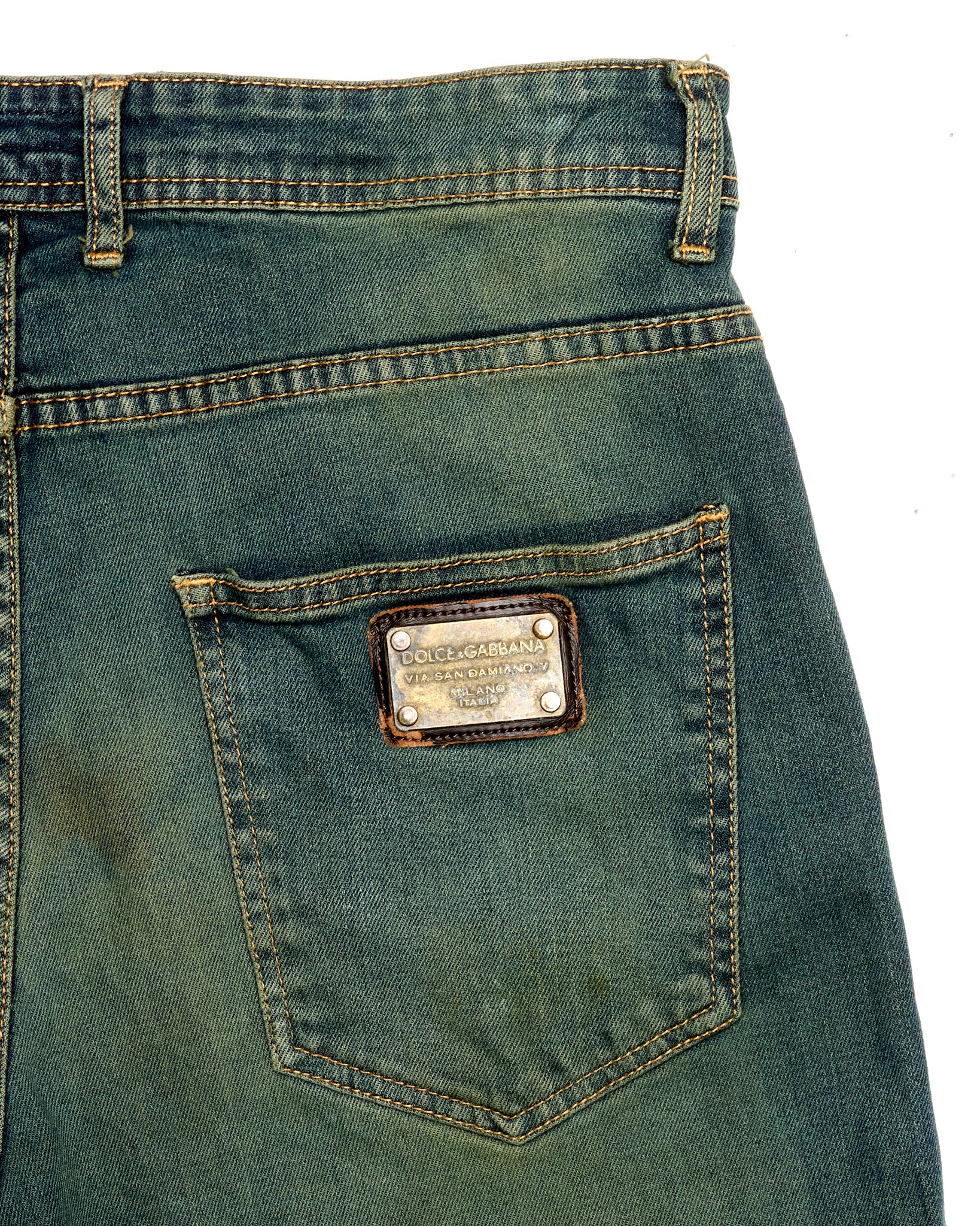 Early 00s Dolce & Gabbana Mud-Wash Jeans