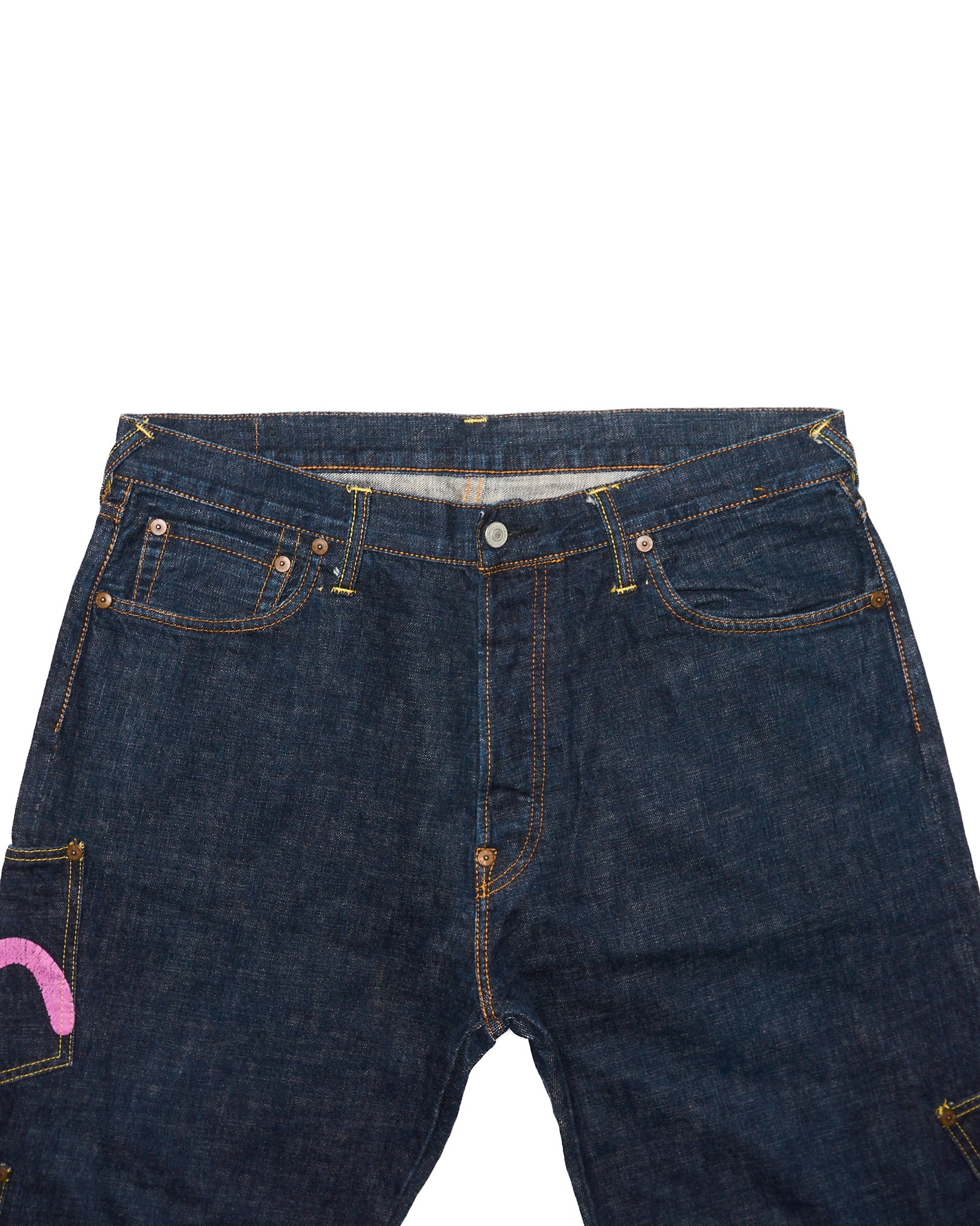 Early 00s EVISU Paris Edition Multi-Pocket Selvedge Jeans