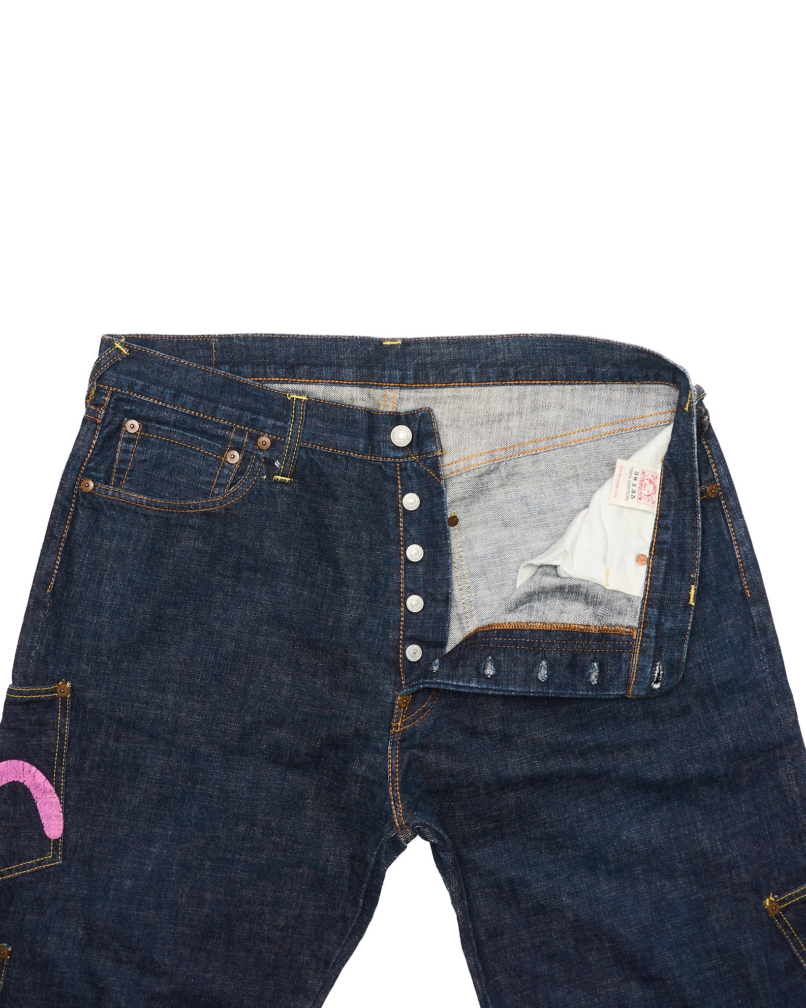 Early 00s EVISU Paris Edition Multi-Pocket Selvedge Jeans