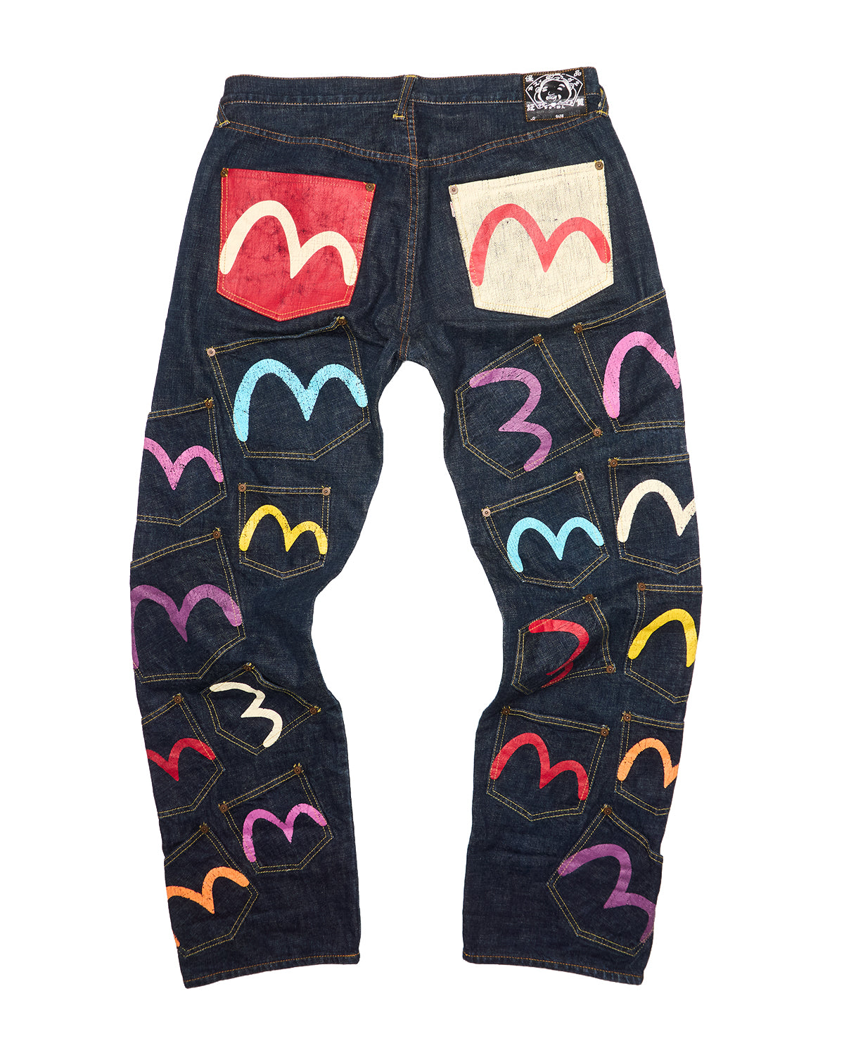 Early 00s EVISU Paris Edition Multi-Pocket Selvedge Jeans