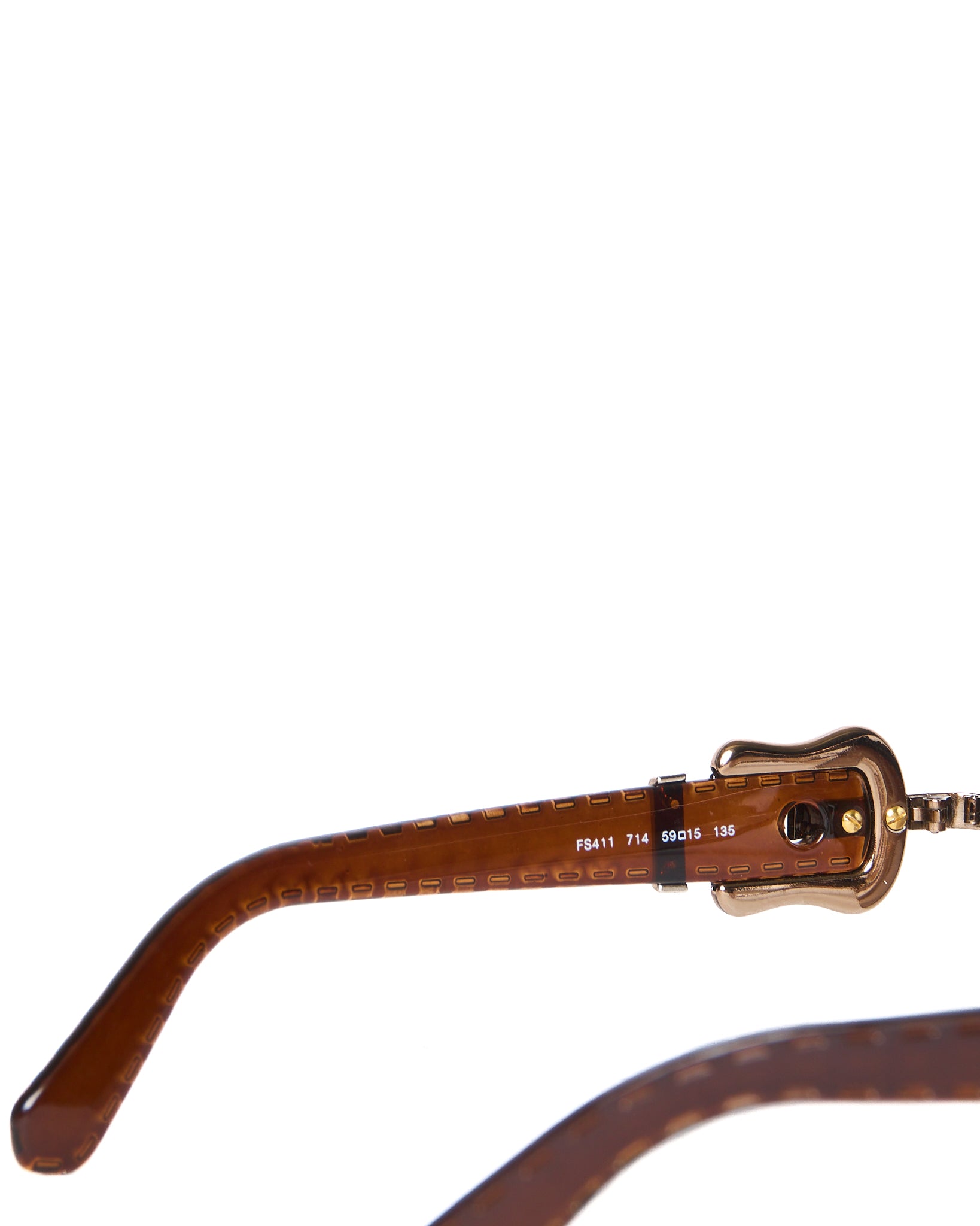 Early 00s Fendi Buckle Frame Sunglasses
