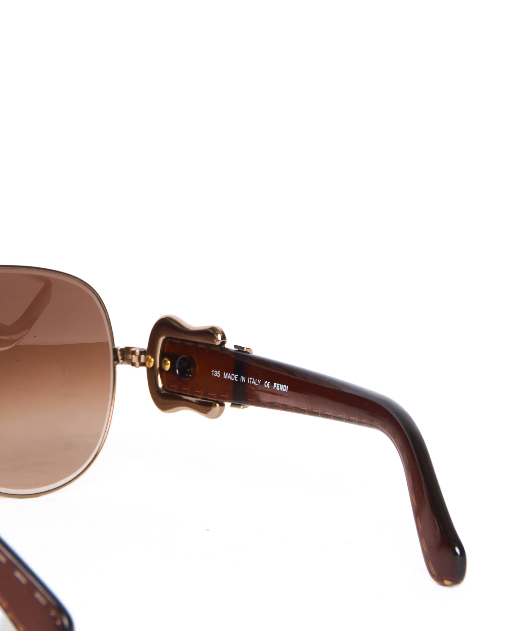 Early 00s Fendi Buckle Frame Sunglasses