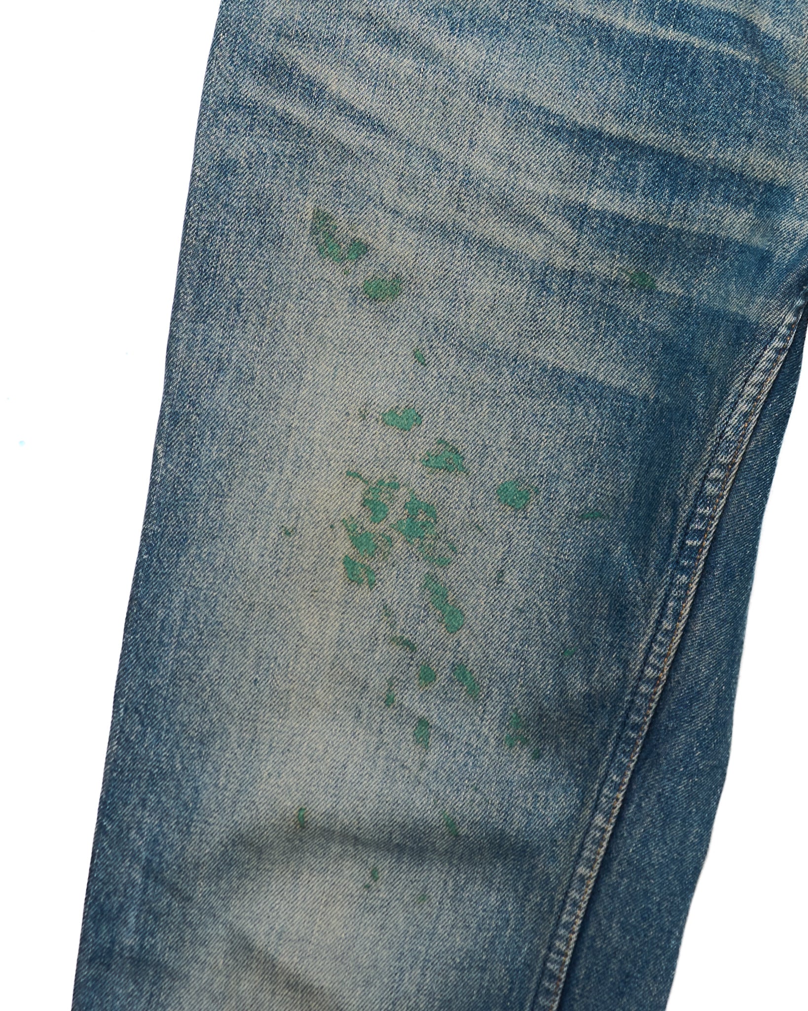 Early 00s Helmut Lang Green Painter Denim