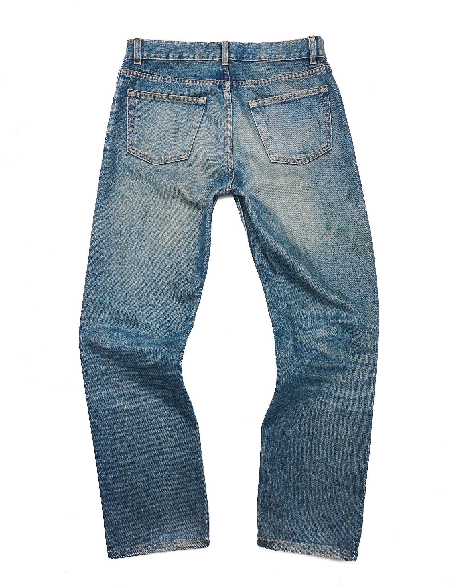 Early 00s Helmut Lang Green Painter Denim