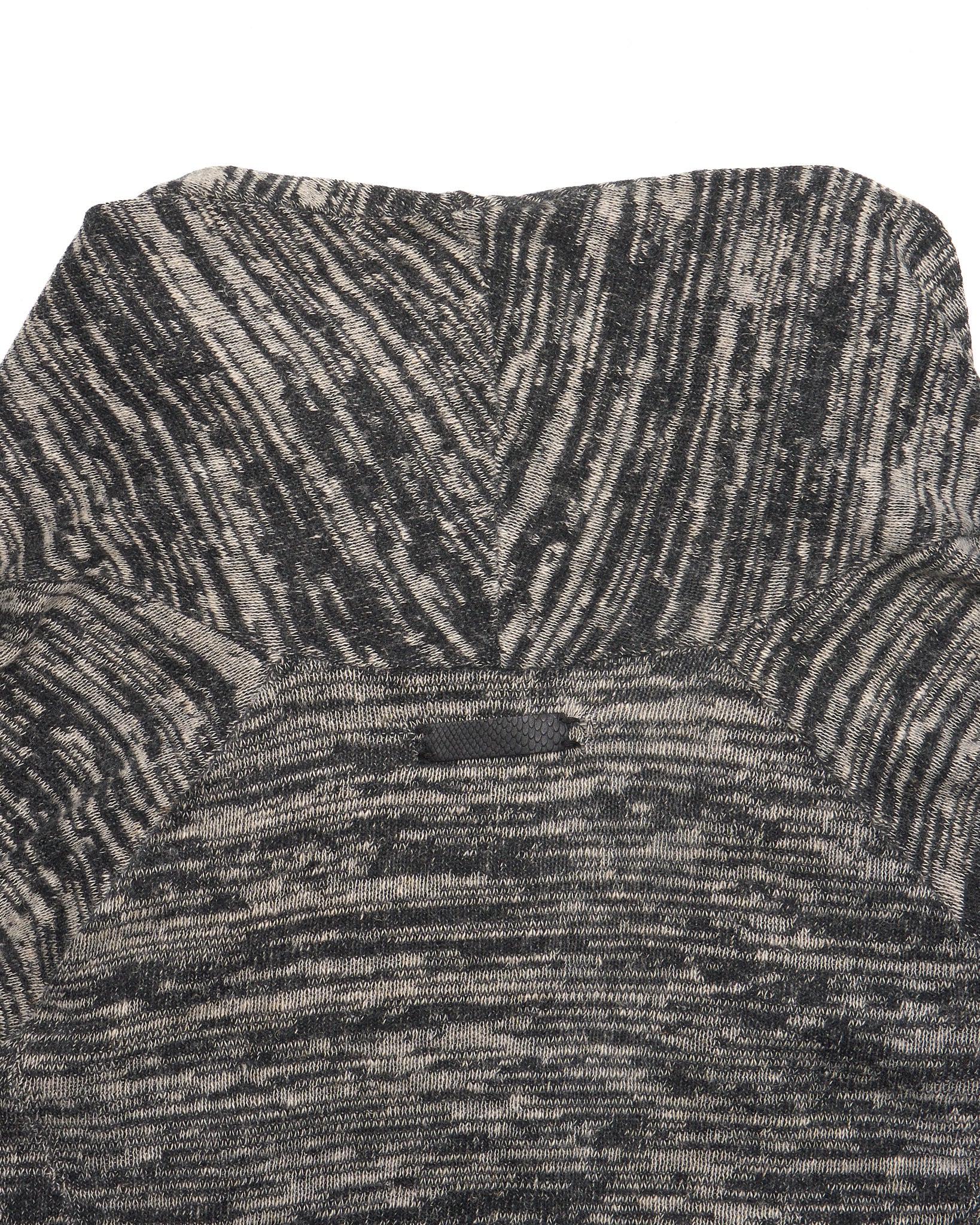 Early 00s IfSixWasNine 'NO. CARDI-1/SHT/M 902NOIH' Distressed Zebra Stripe Open Knit Cardigan