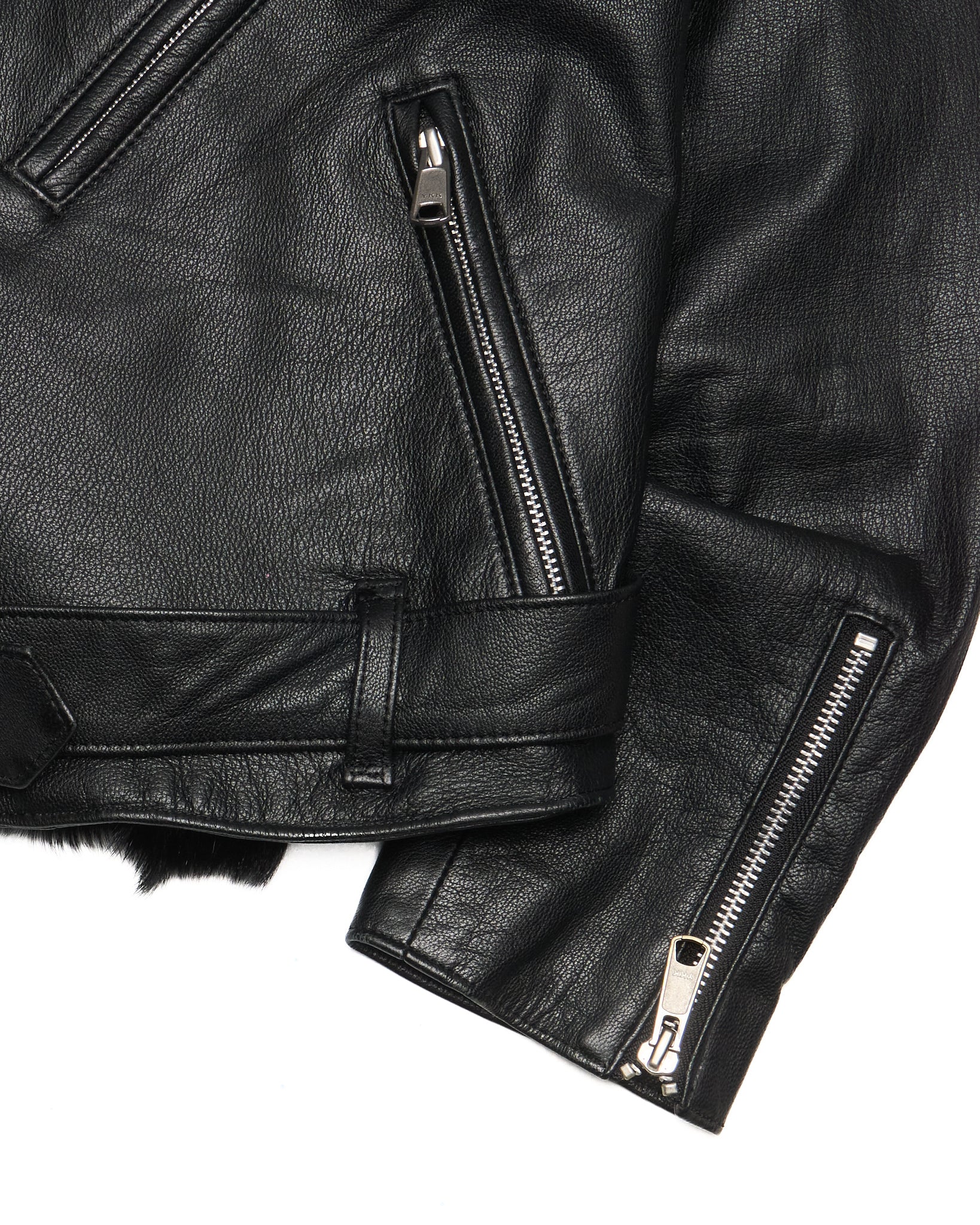 Early 2010s Lad Musician Fur Lined Biker Jacket