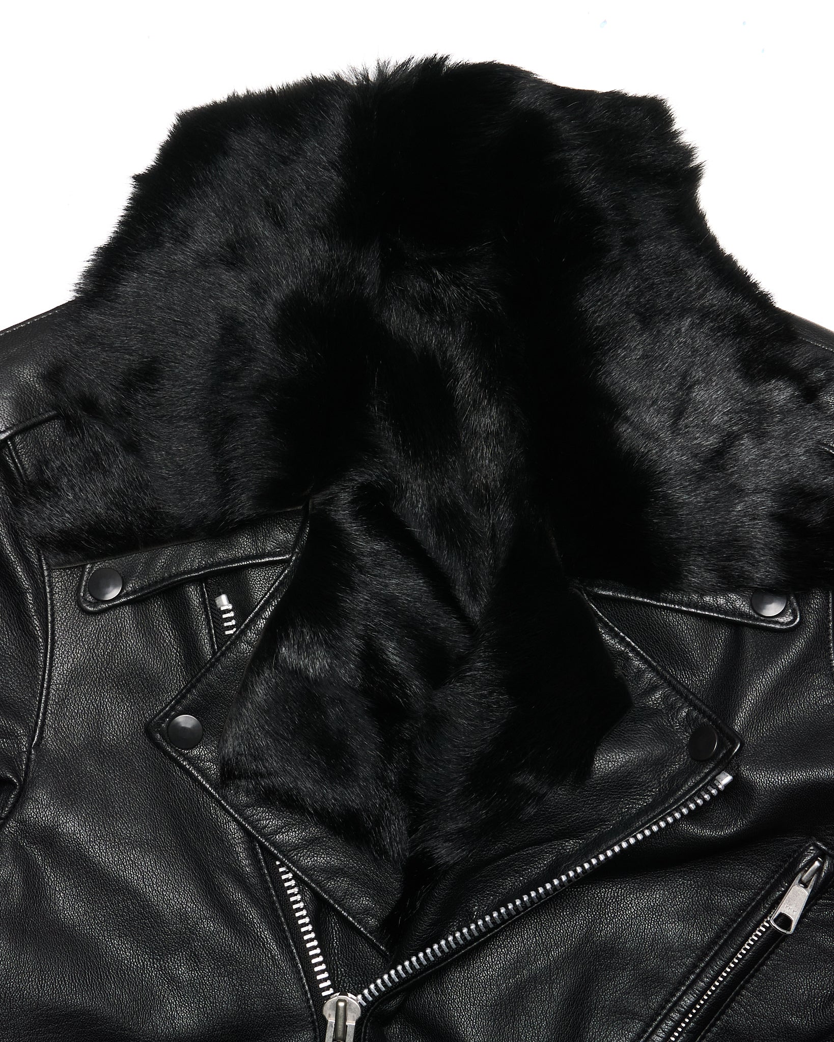Early 2010s Lad Musician Fur Lined Biker Jacket