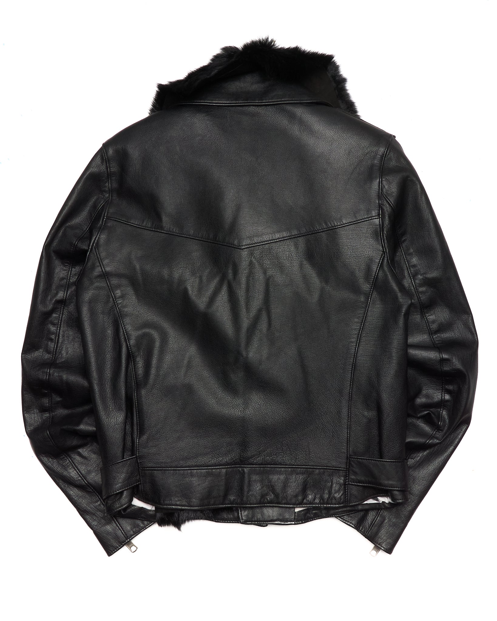 Early 2010s Lad Musician Fur Lined Biker Jacket