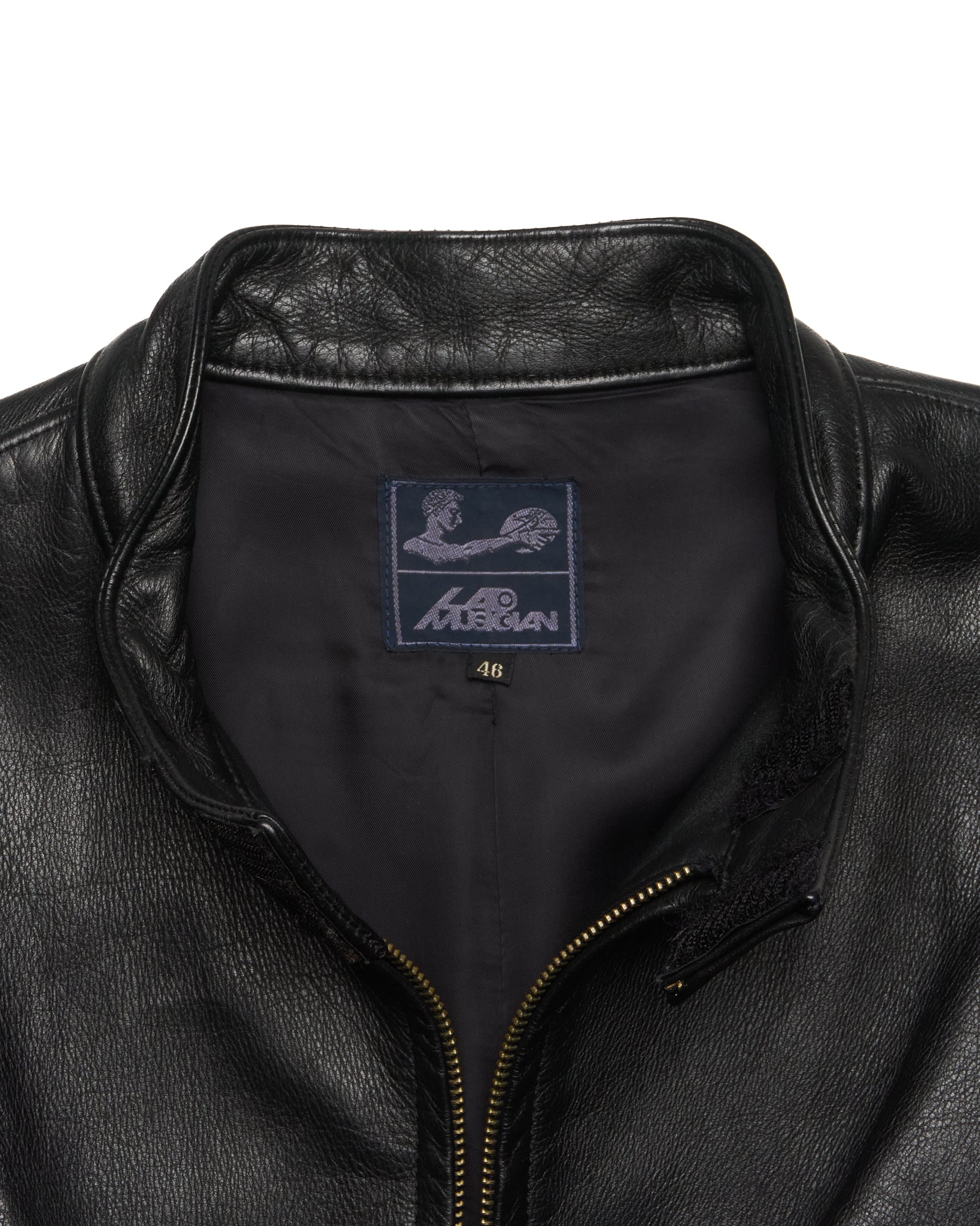Early 00s Lad Musician Leather Moto Jacket