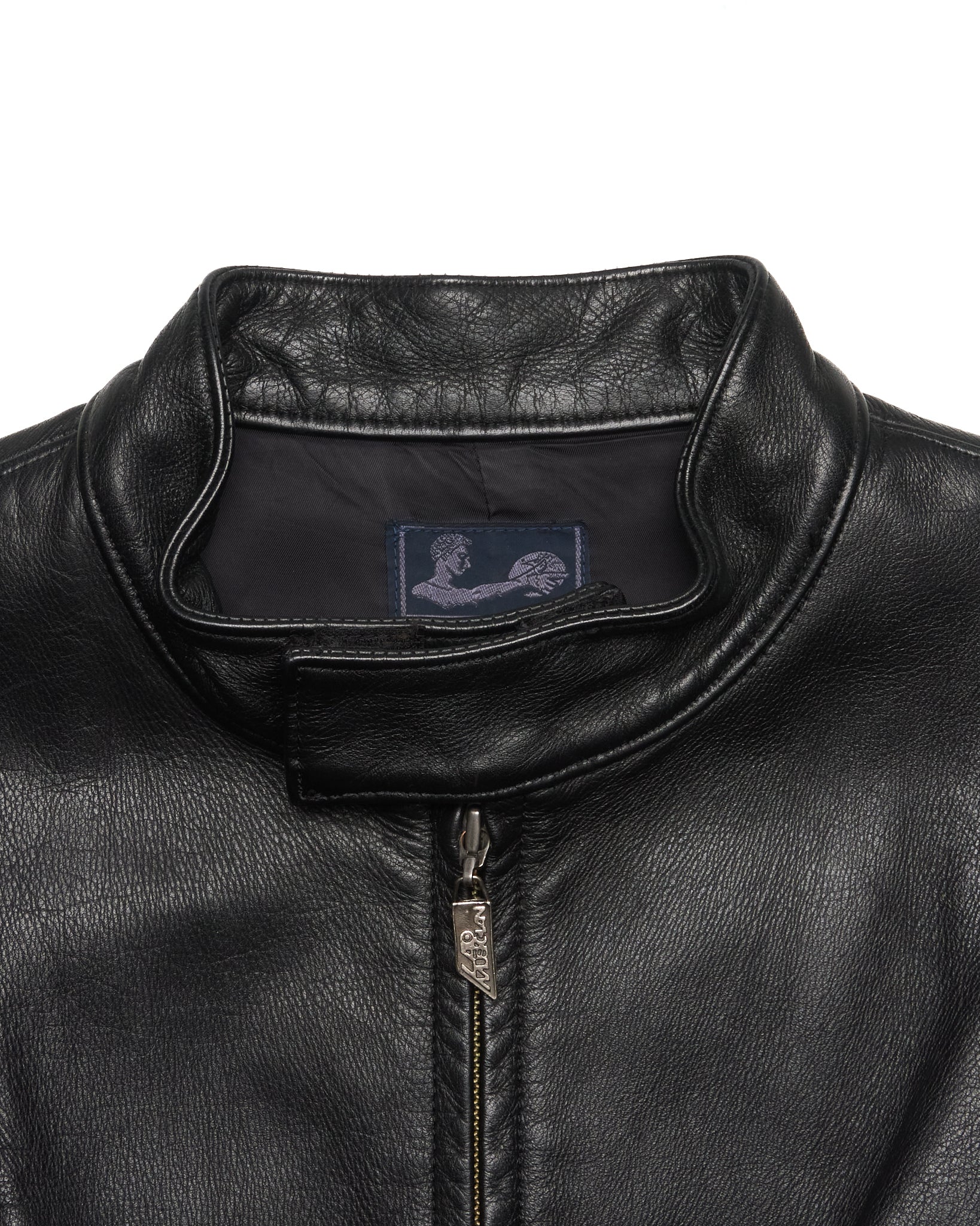 Early 00s Lad Musician Leather Moto Jacket
