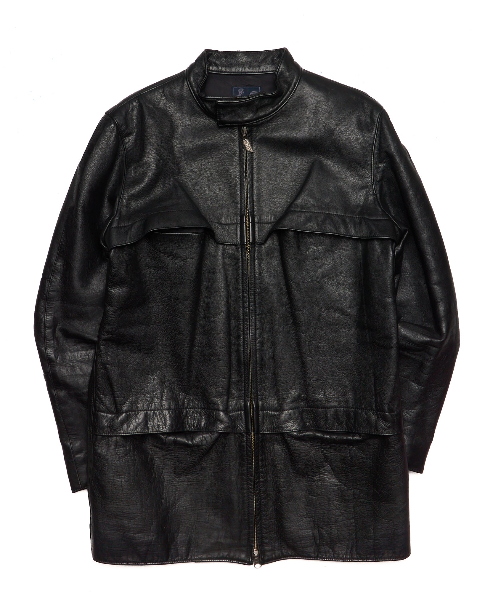 Early 00s Lad Musician Leather Moto Jacket