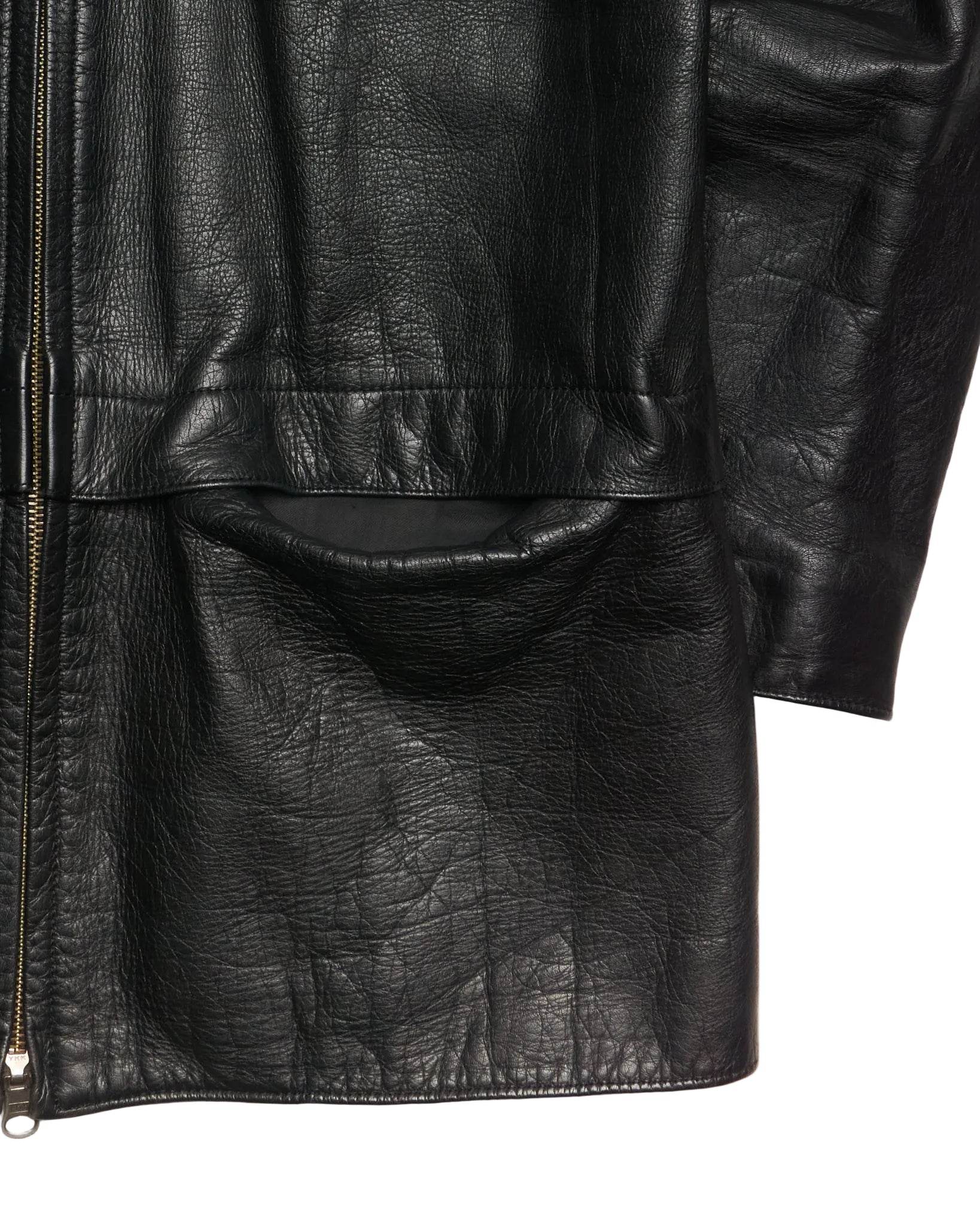 Early 00s Lad Musician Leather Moto Jacket