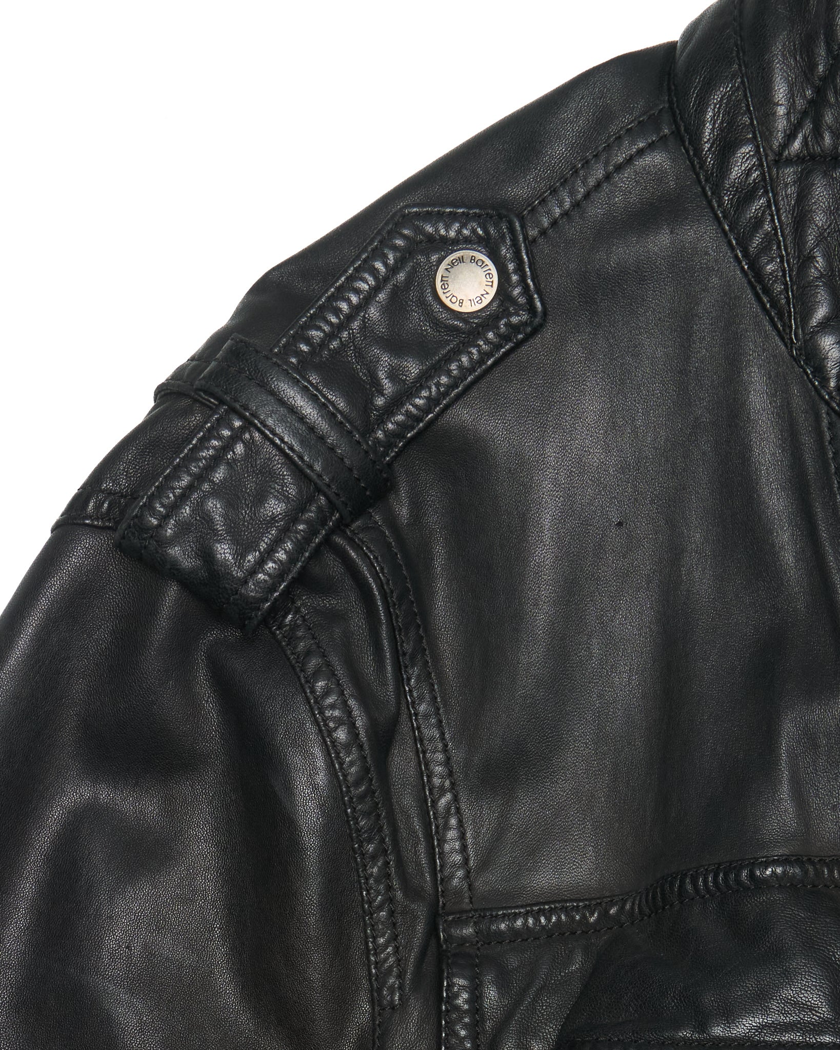 Early 00s Neil Barrett Multi Zip Goat Leather Field Jacket