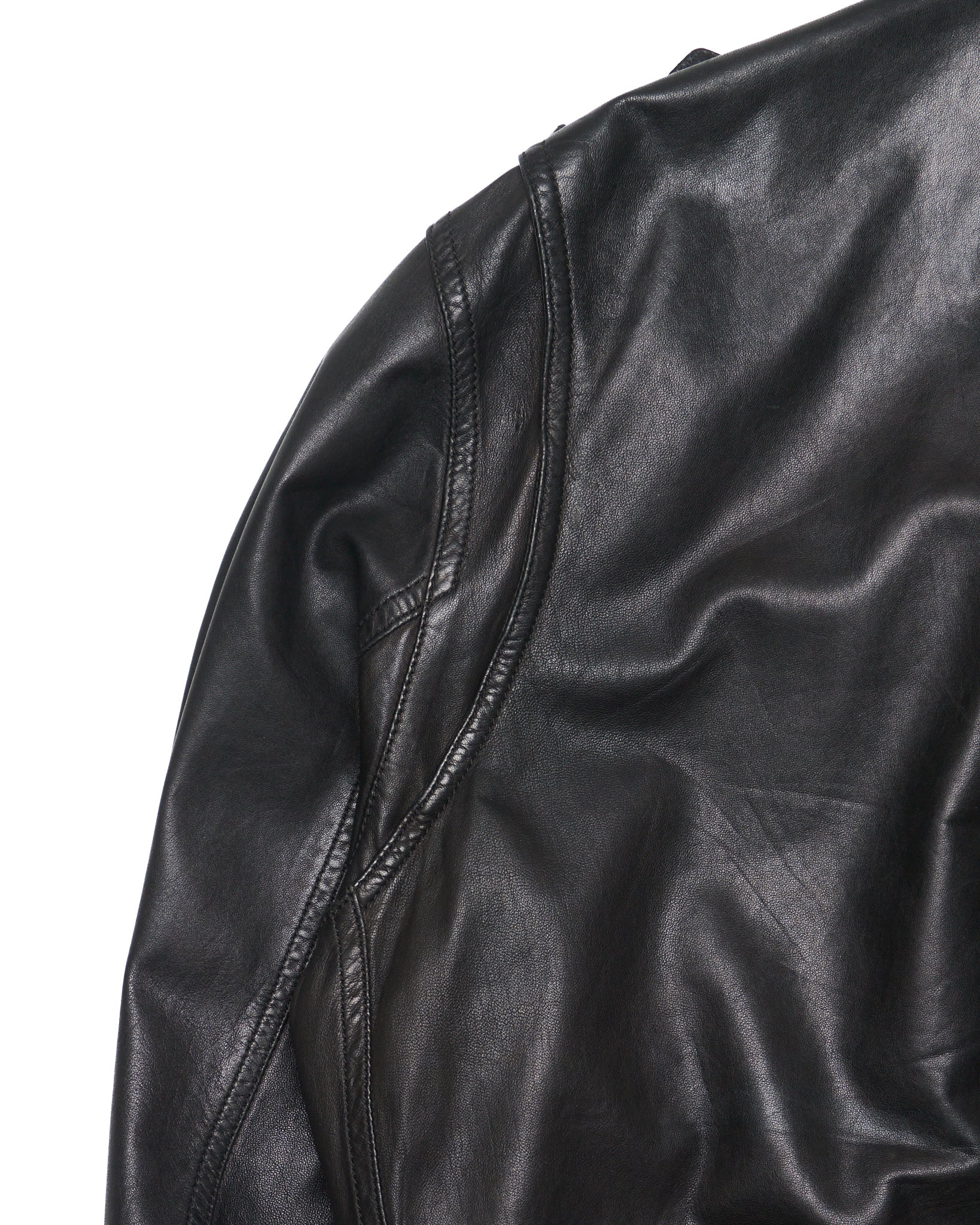 Early 00s Neil Barrett Multi Zip Goat Leather Field Jacket