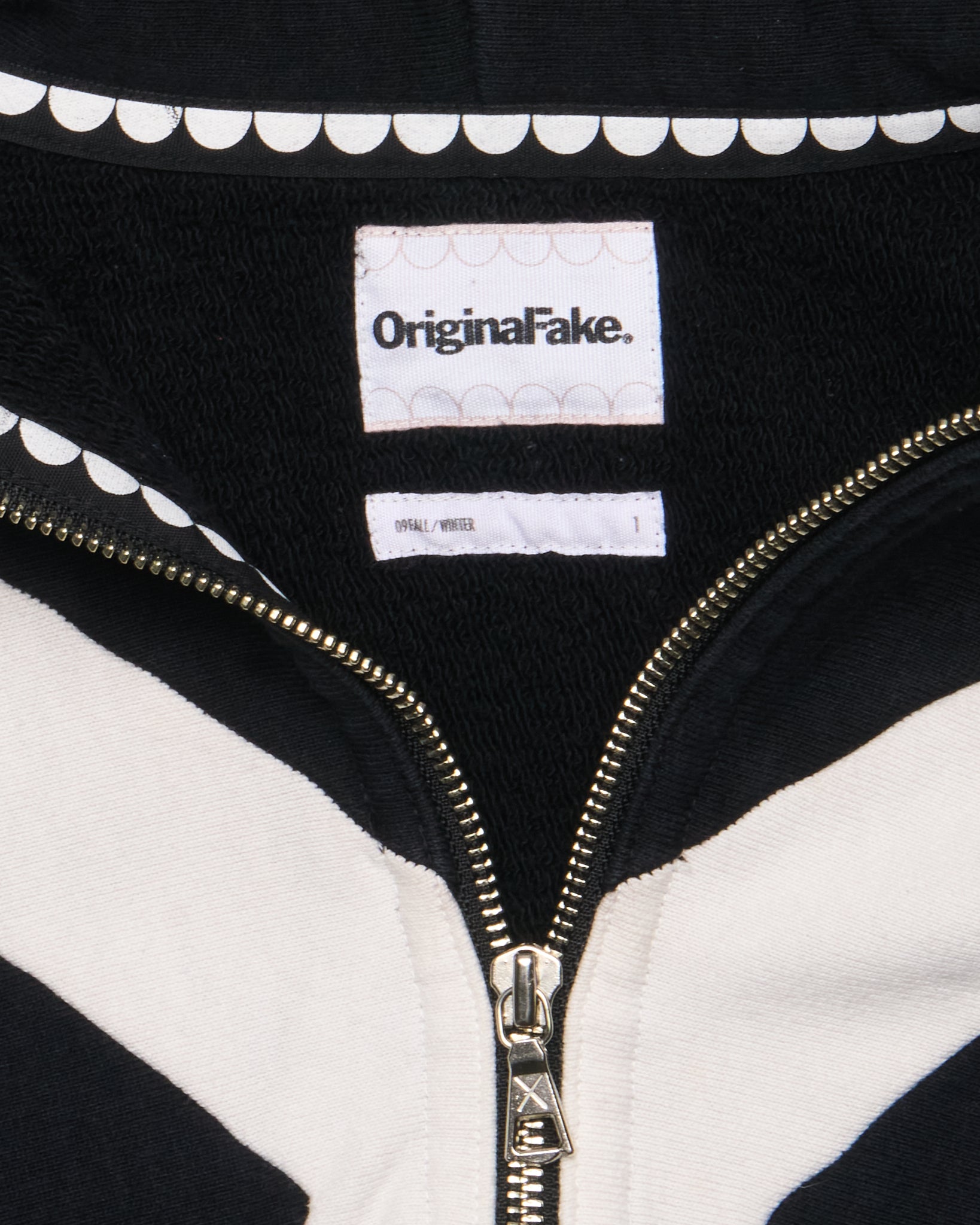 Early 00s OriginalFake ‘X’ Panel Chomper Zip-Up Hoodie