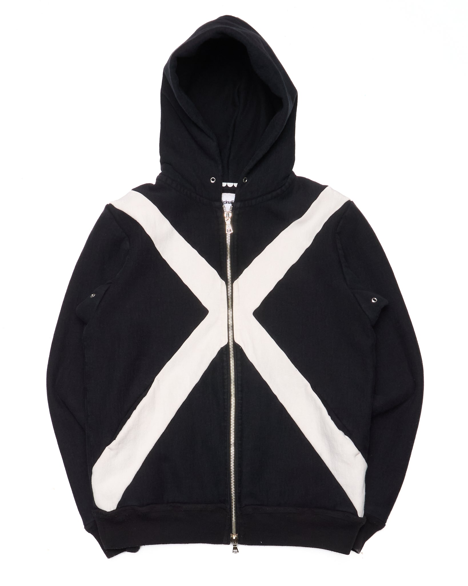 Early 00s OriginalFake ‘X’ Panel Chomper Zip-Up Hoodie