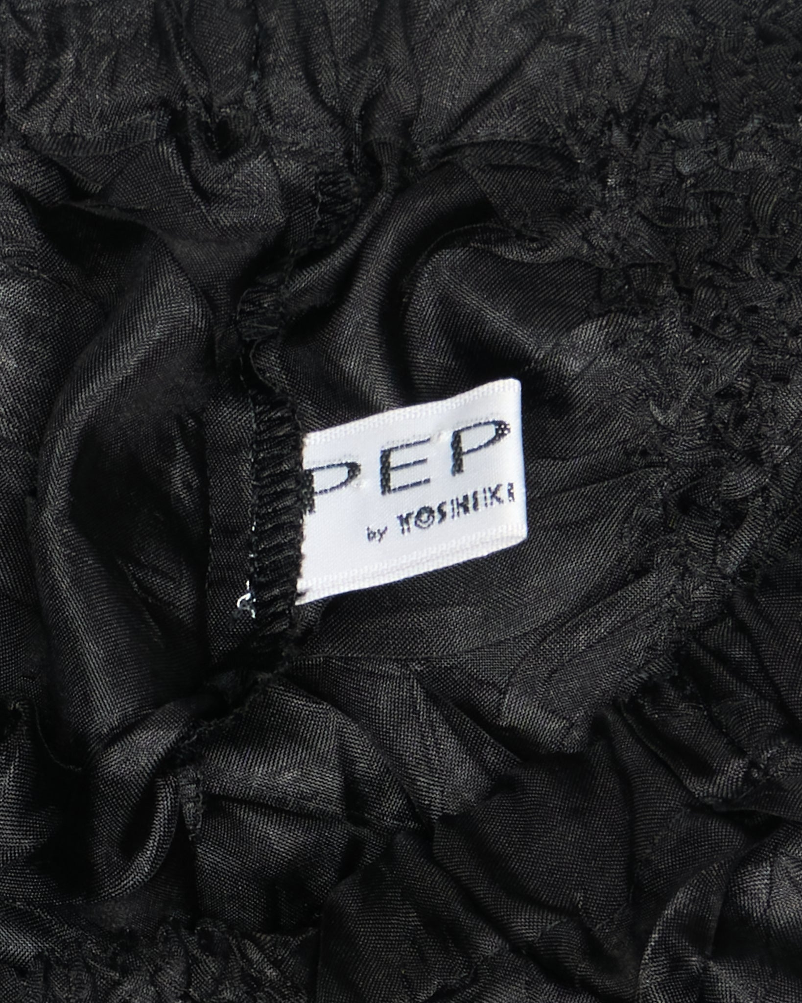 Early 00s PEPLUM by Yoshiki Hishinuma Textured Shirred Midi Skirt