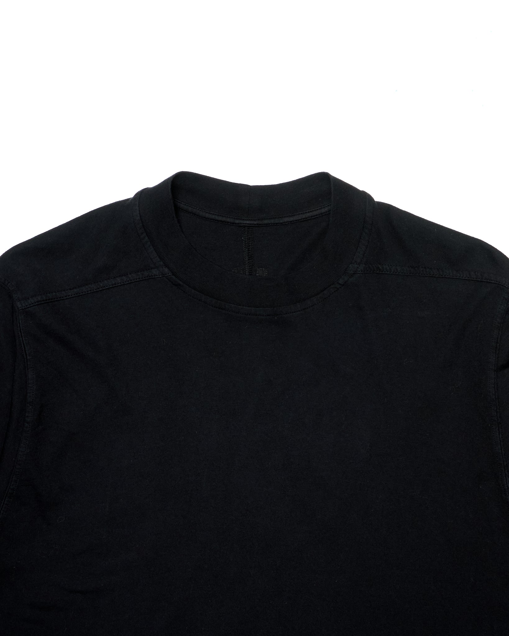 Early 00s Rick Owens DRKSHDW Black Longline Level T-Shirt
