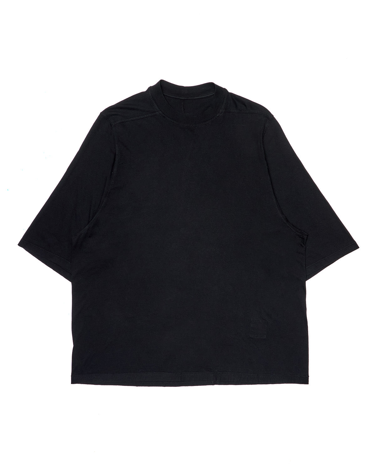 Early 00s Rick Owens DRKSHDW Black Longline Level T-Shirt