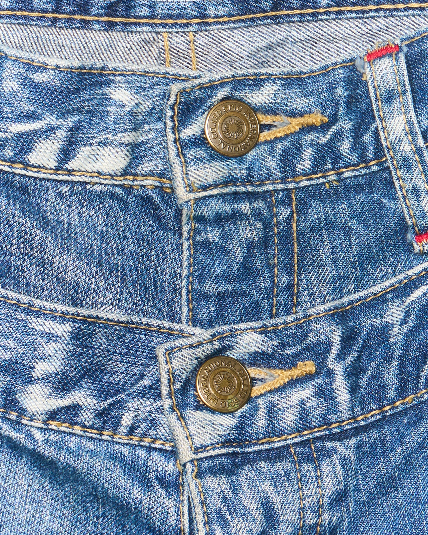Early 00s Tornado Mart Double Waist Distressed Bootcut Denim