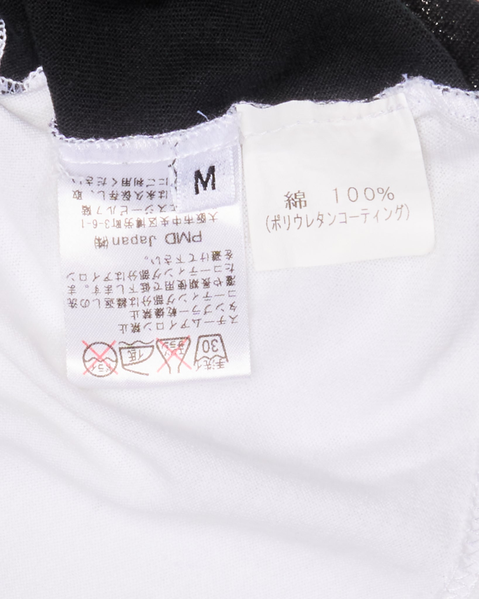 Early 2010s Neil Barrett Black Colourblock V-Neck Tee