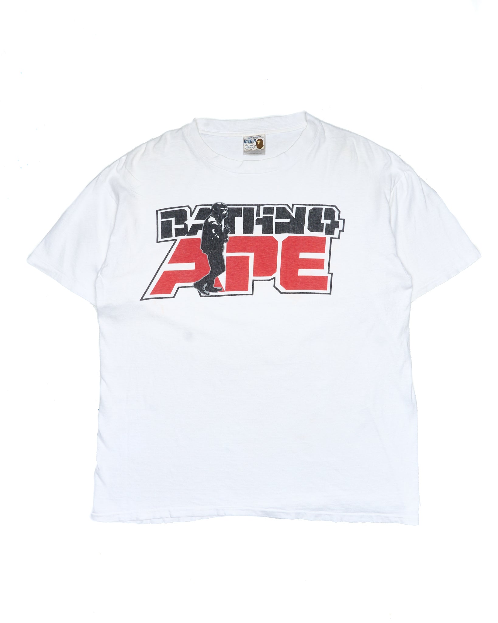 Early 90s BAPE Walking Ape Spell-out Tee