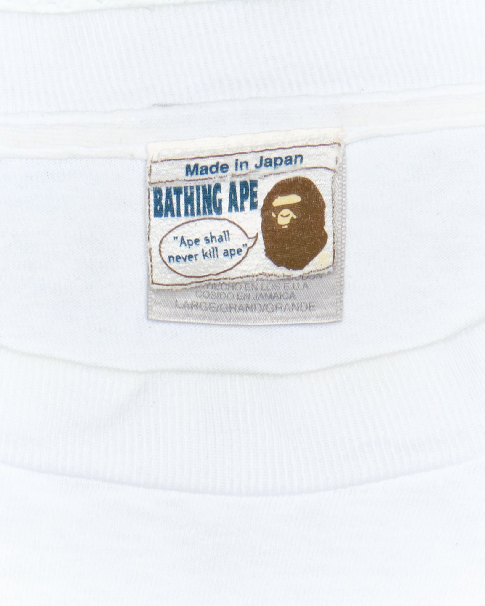 Early 90s BAPE Walking Ape Spell-out Tee