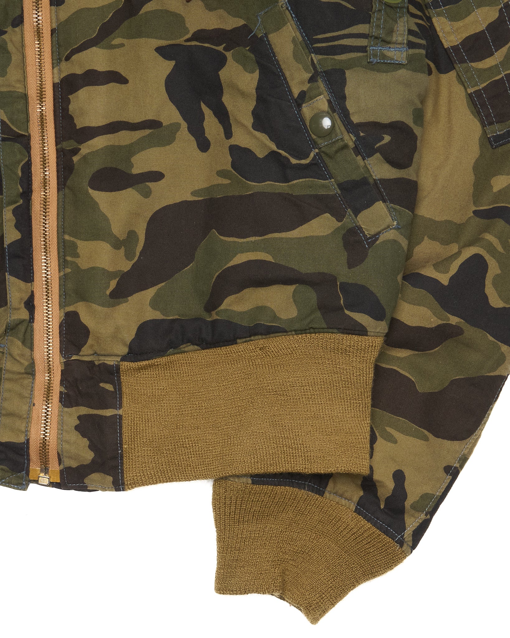Early 90s EVIS Type B15-A Fur Lined Camo Flight Jacket