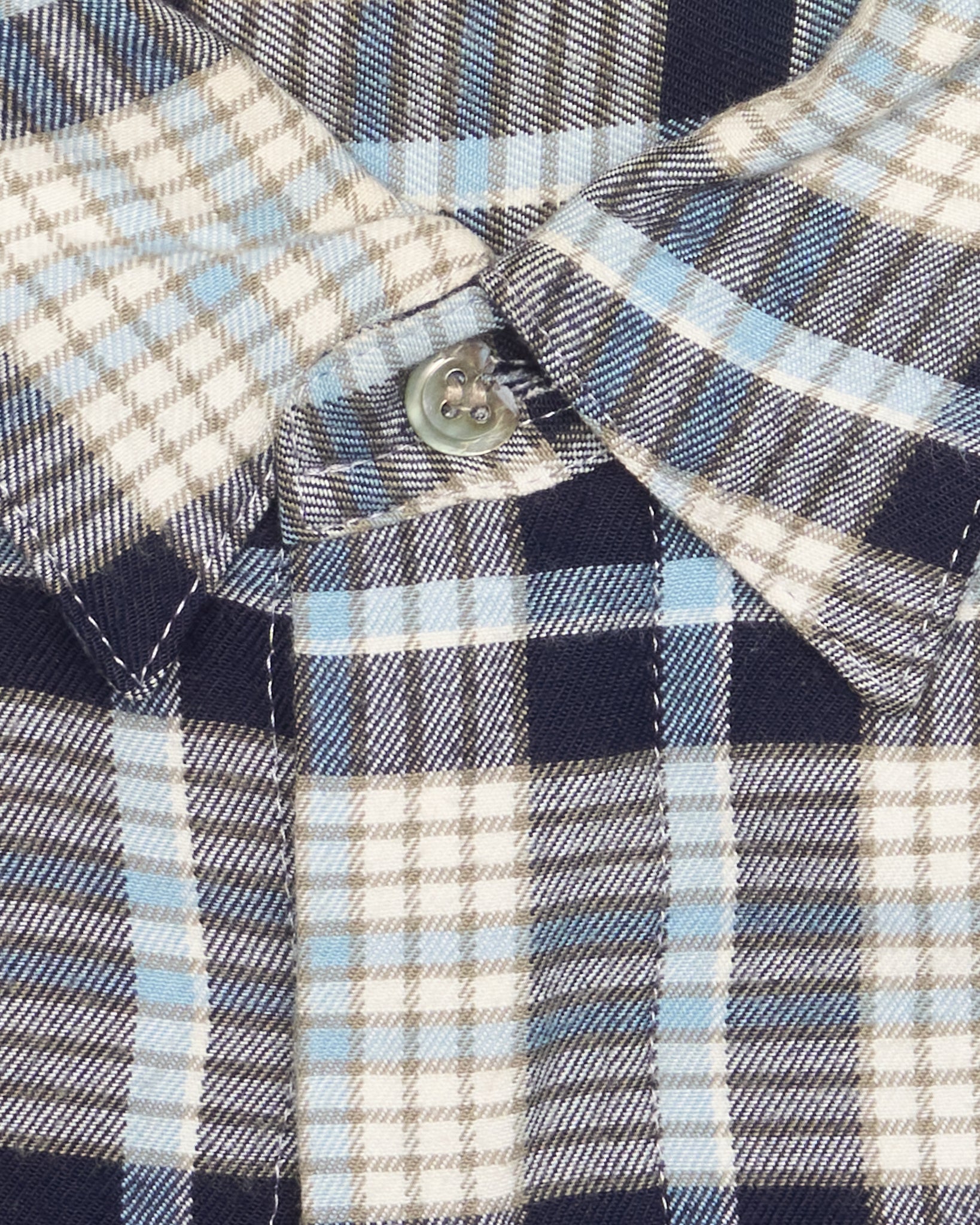 Early 90s Y’s by Yohji Yamamoto Concealed Placket Plaid Shirt