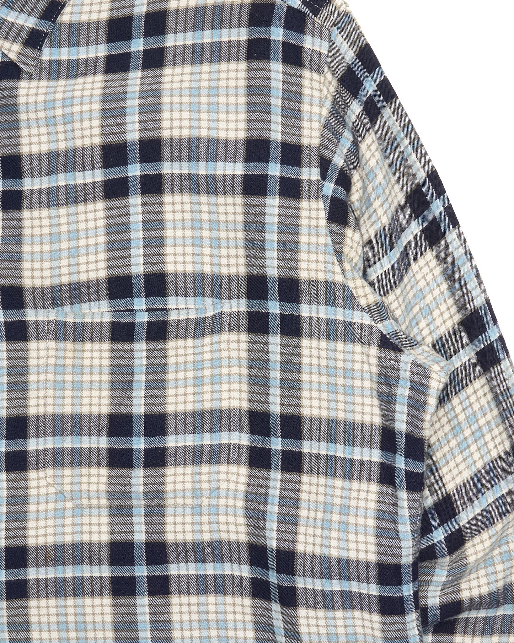Early 90s Y’s by Yohji Yamamoto Concealed Placket Plaid Shirt