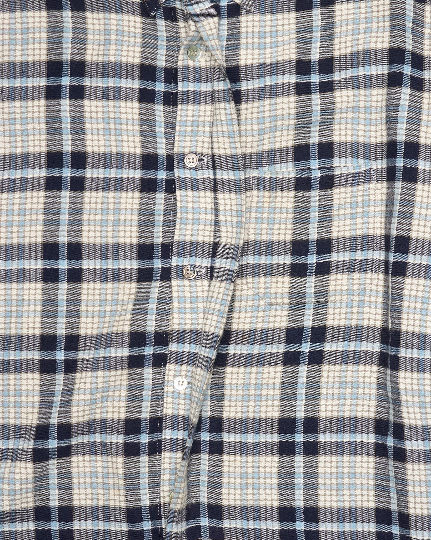 Early 90s Y’s by Yohji Yamamoto Concealed Placket Plaid Shirt